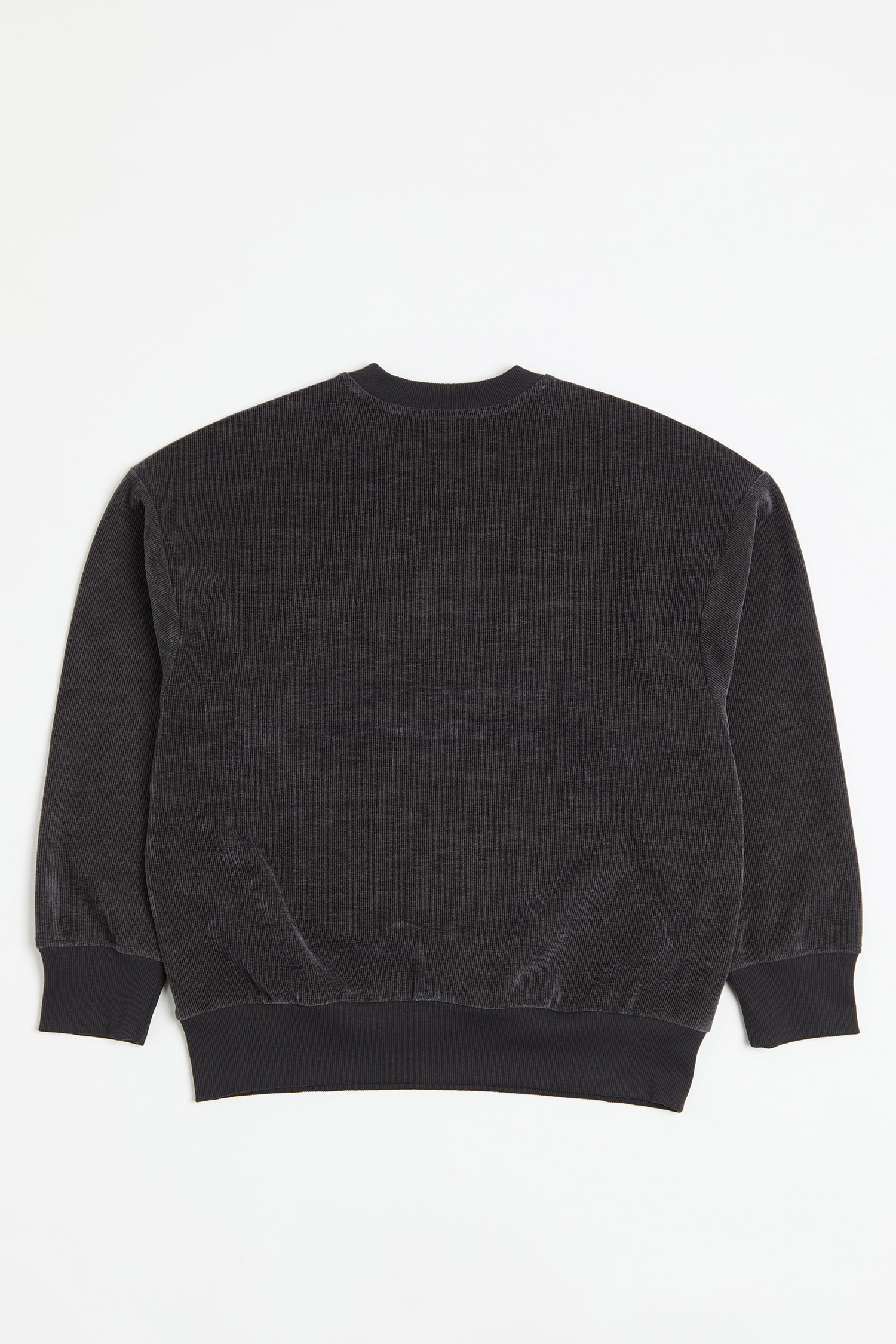 絨感坑條 針織長袖上衣