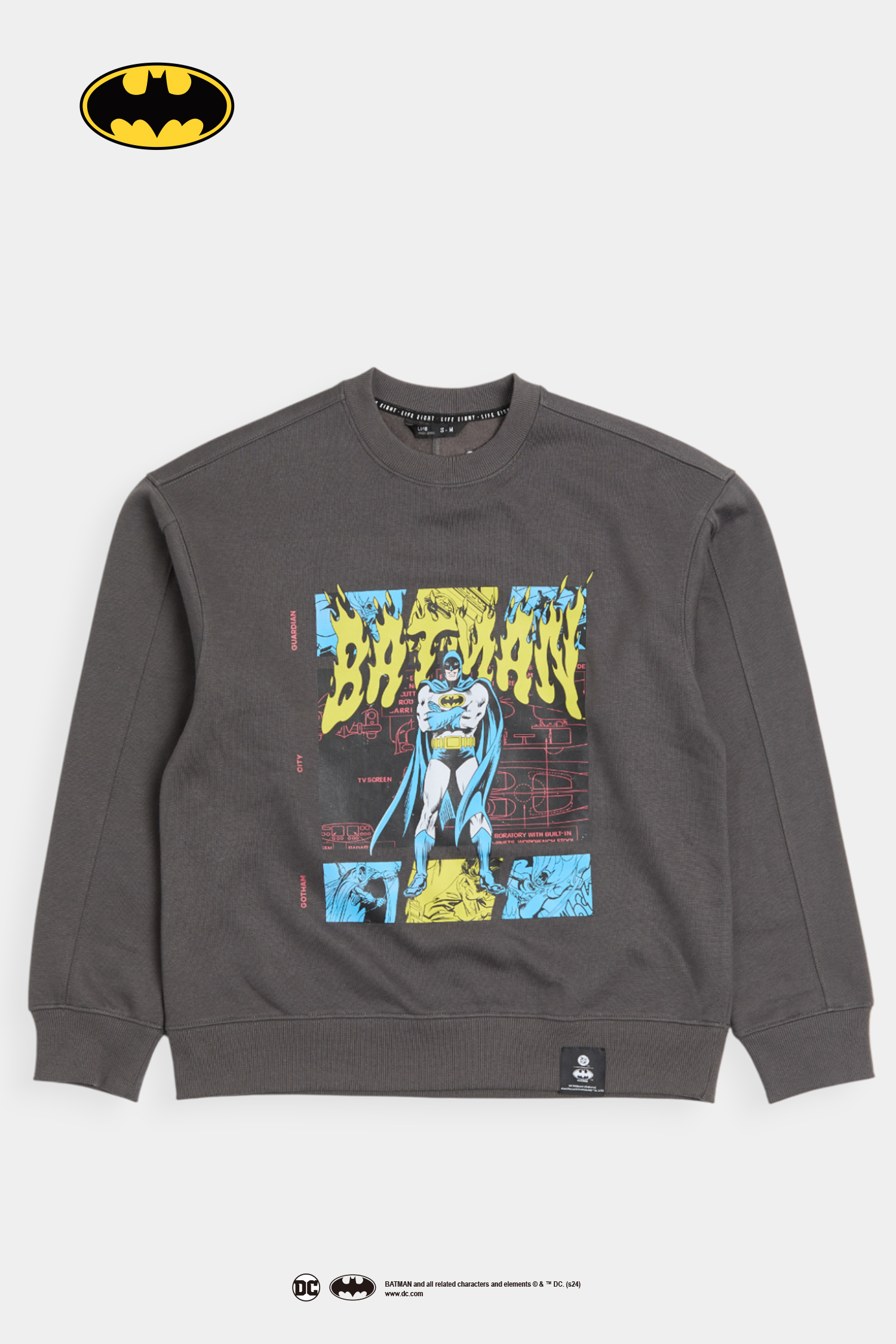 BATMAN 黑夜守護者 刷毛長袖上衣