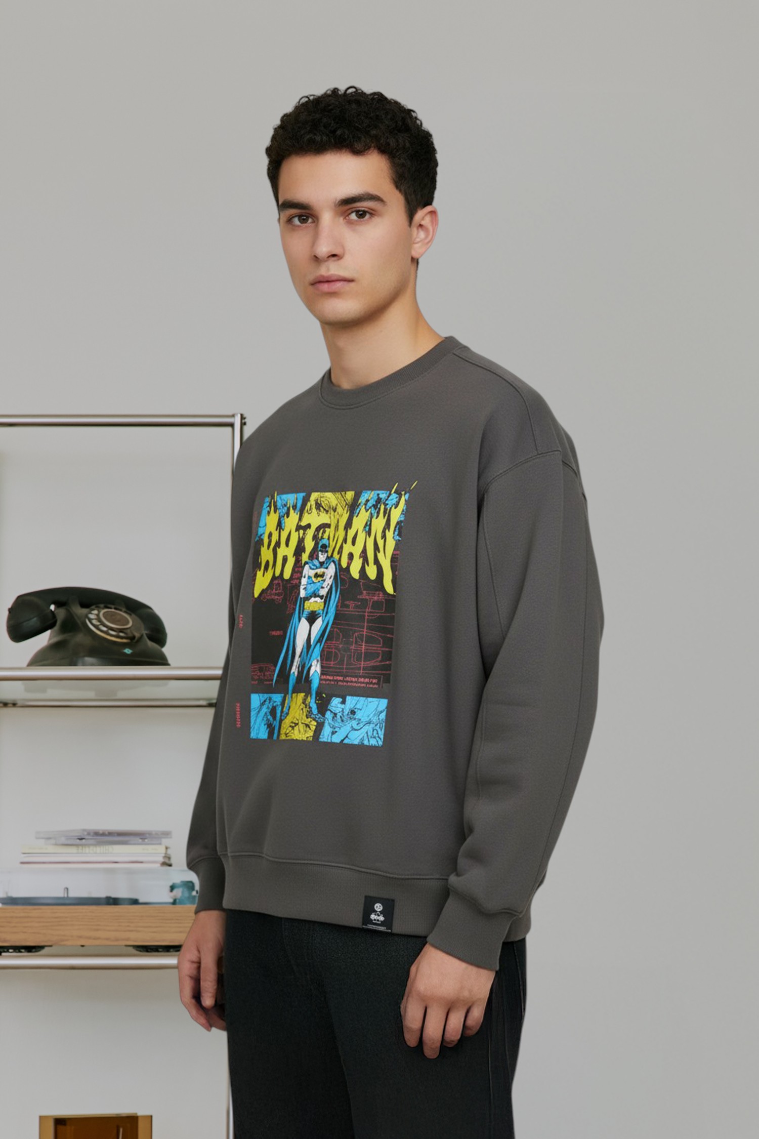 BATMAN 黑夜守護者 刷毛長袖上衣