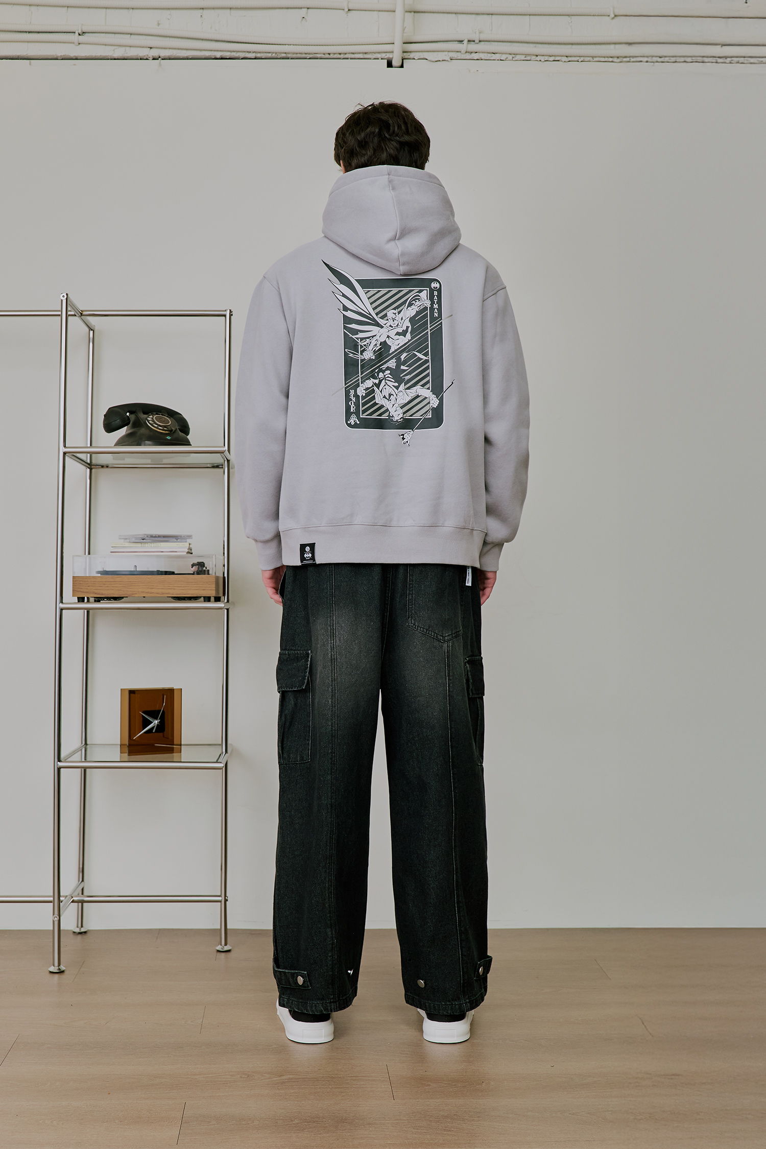 BATMAN 黑牌遊戲 刷毛連帽上衣