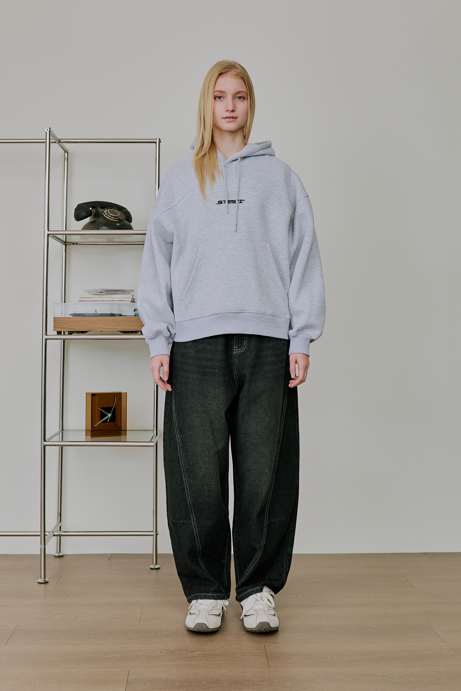 風格態度 刷毛長袖上衣(短版)