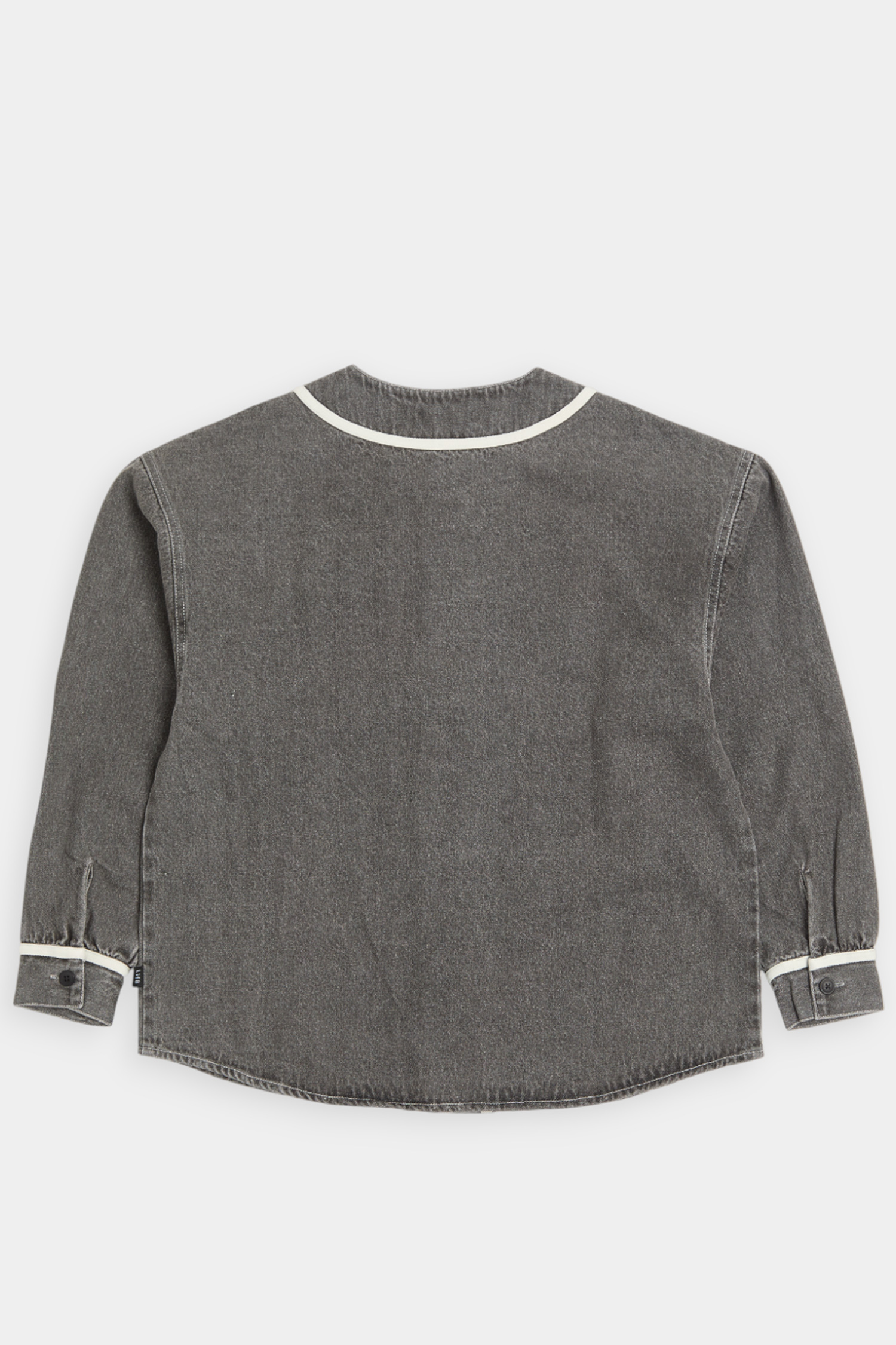 毛巾繡 長袖牛仔棒球衫外套