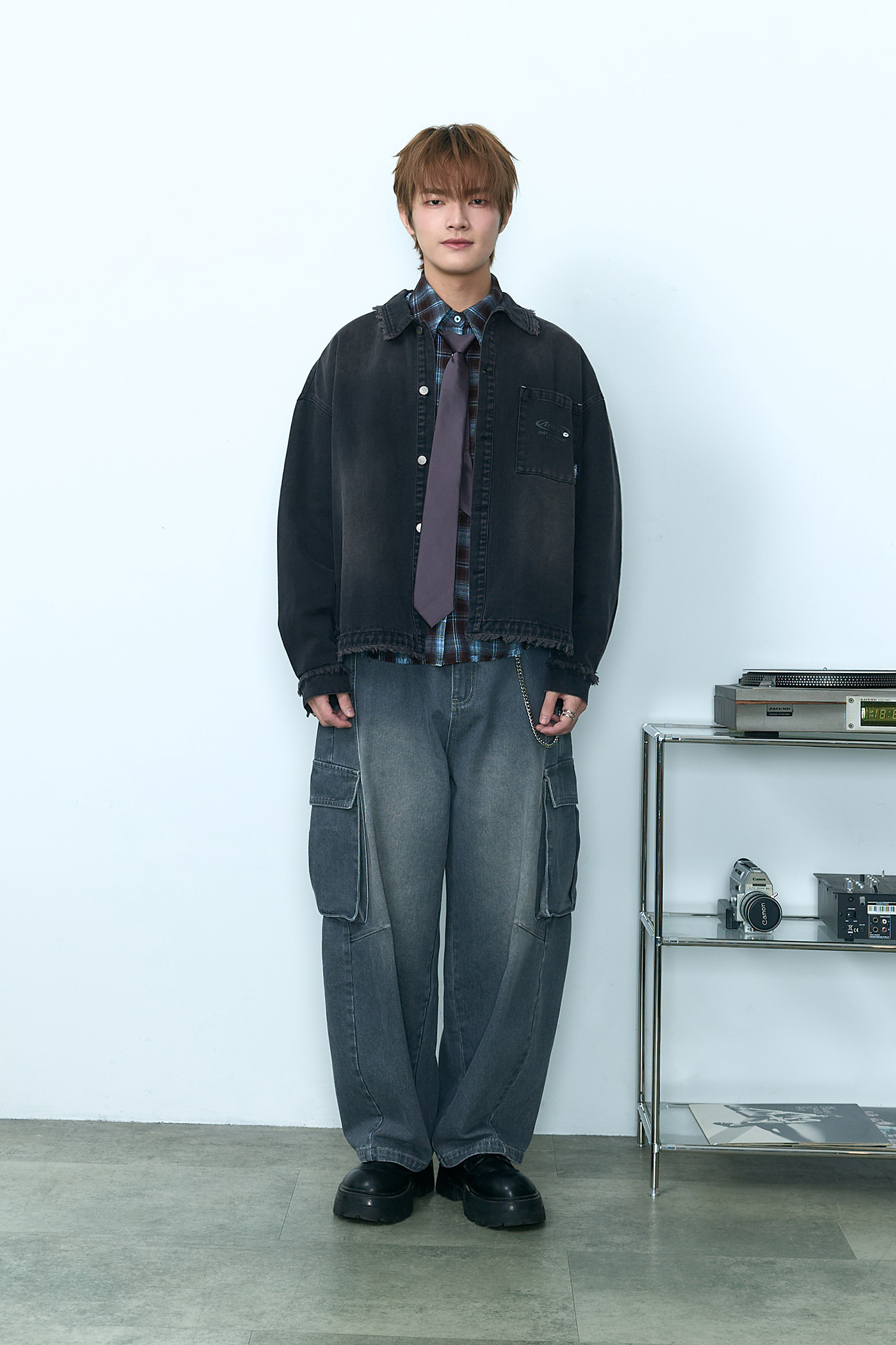 ARKis 狂野毛邊 牛仔襯衫式外套