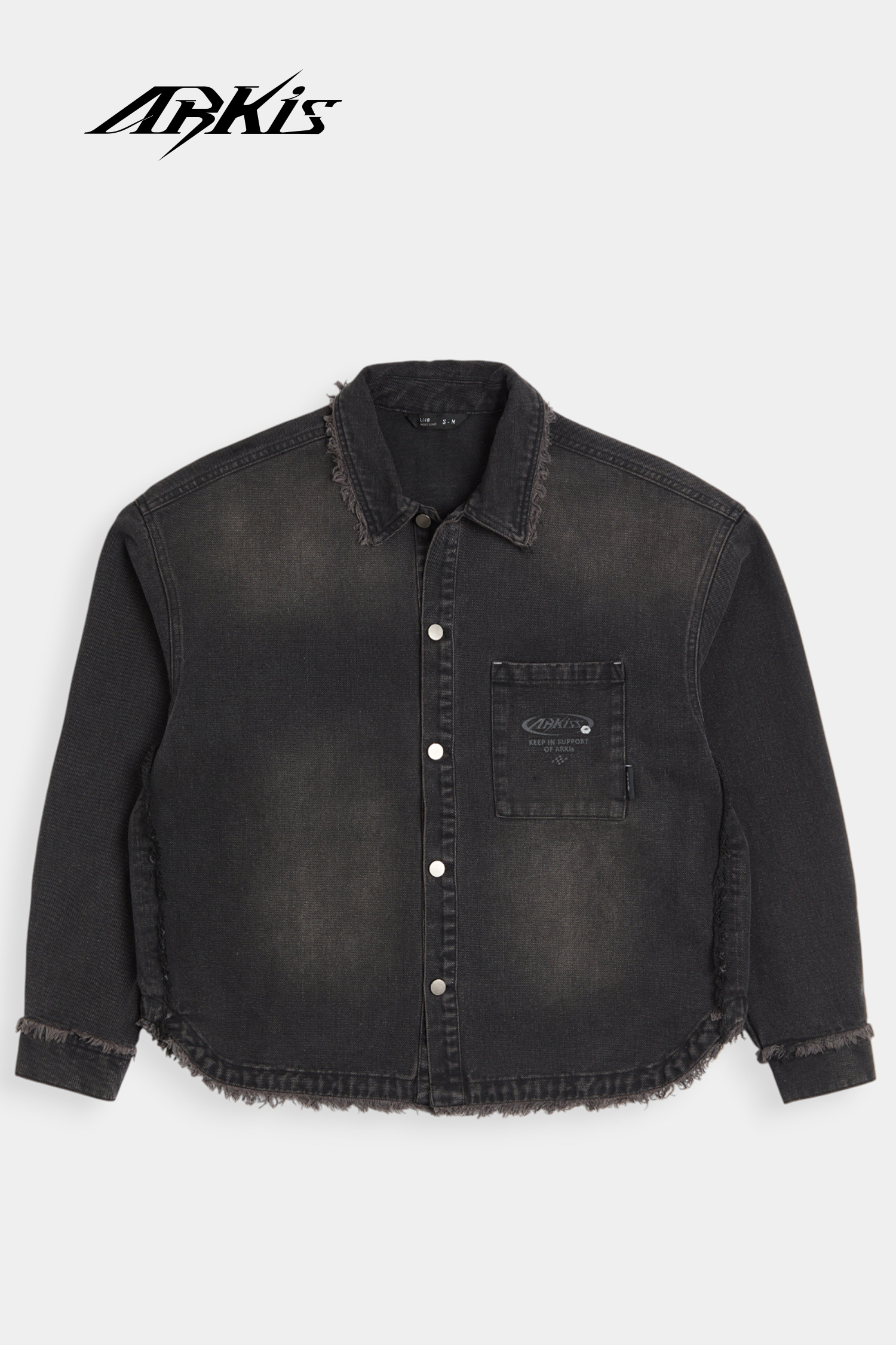 ARKis 狂野毛邊 牛仔襯衫式外套