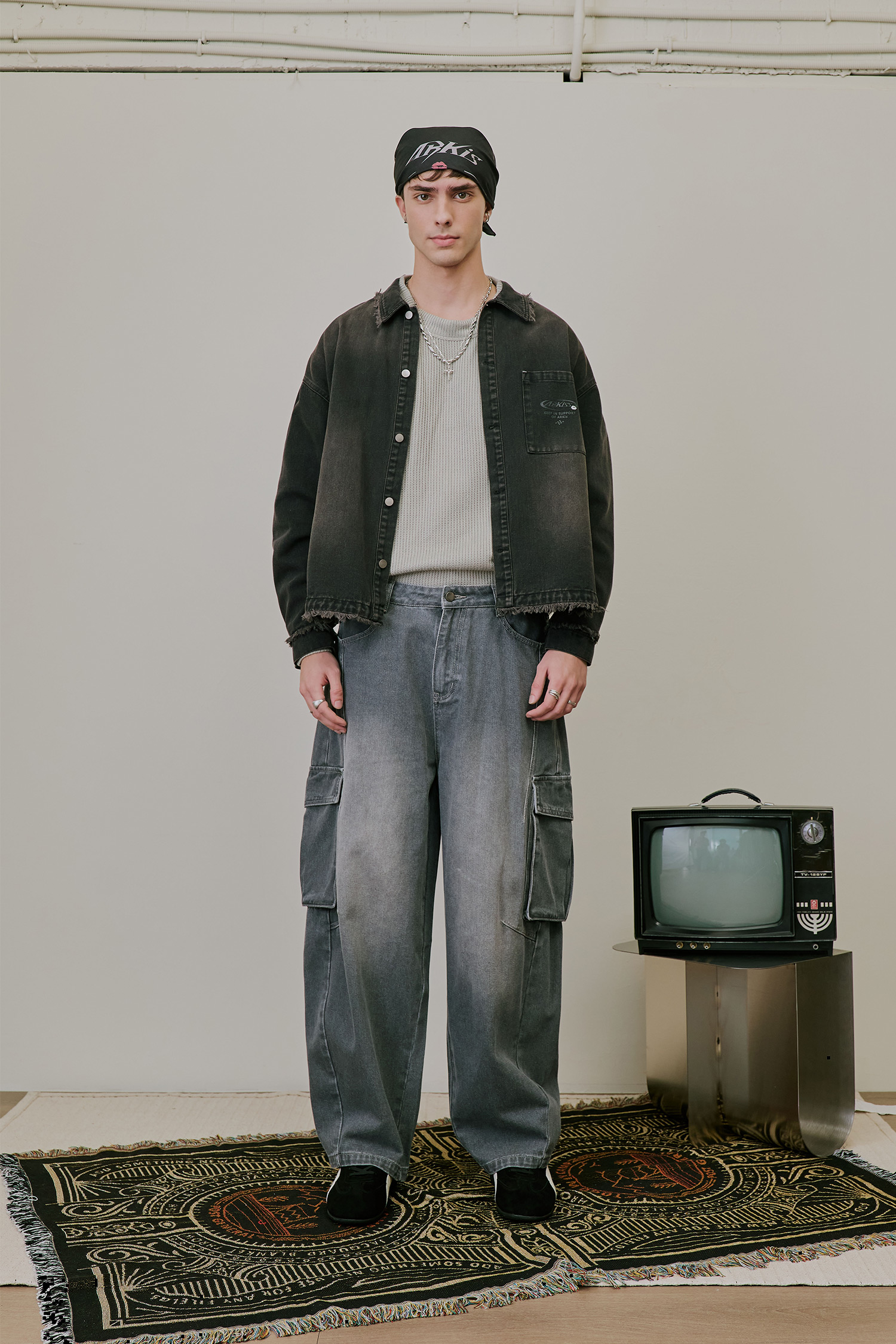 ARKis 狂野毛邊 牛仔襯衫式外套