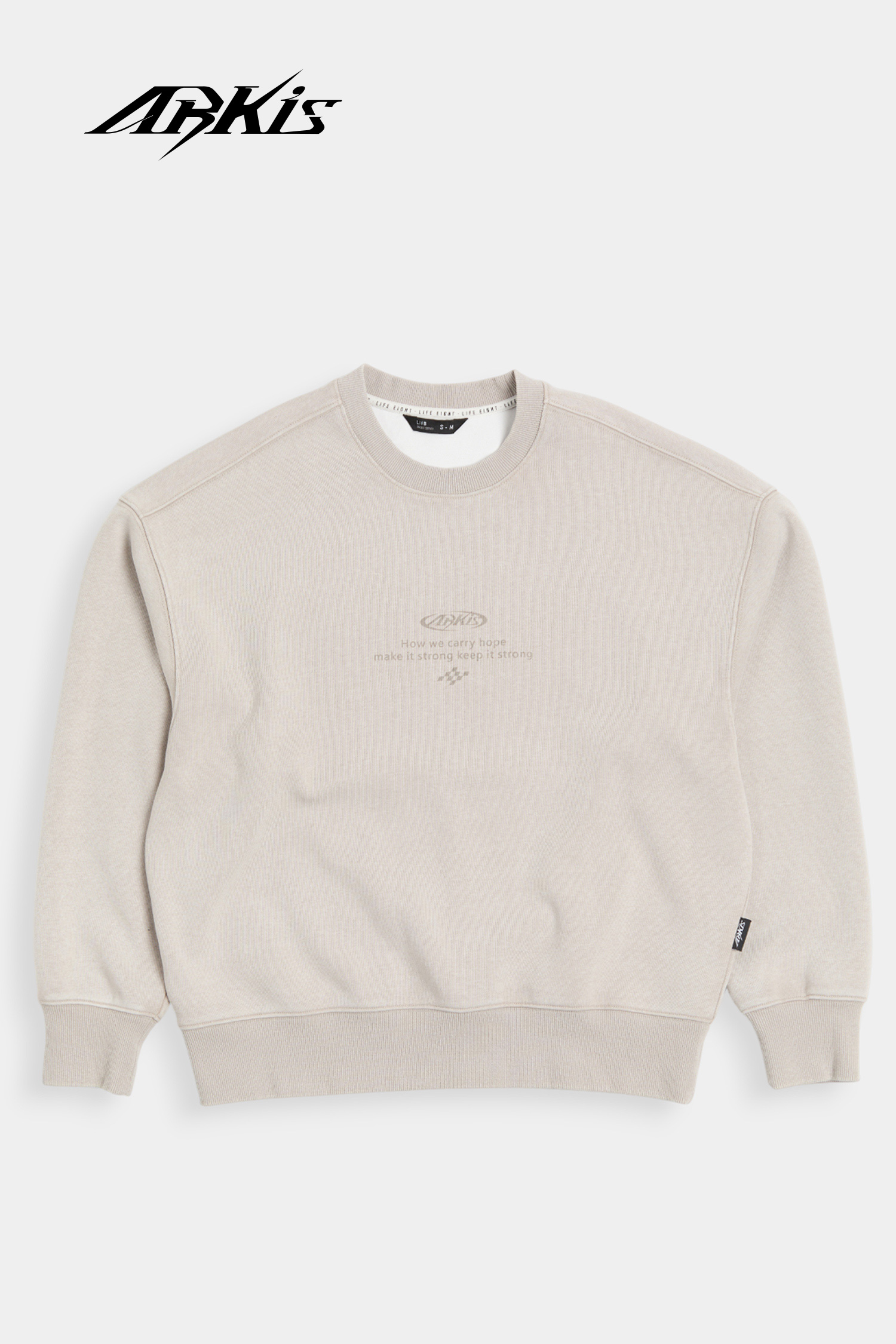 ARKis 仿舊水洗印花長袖上衣