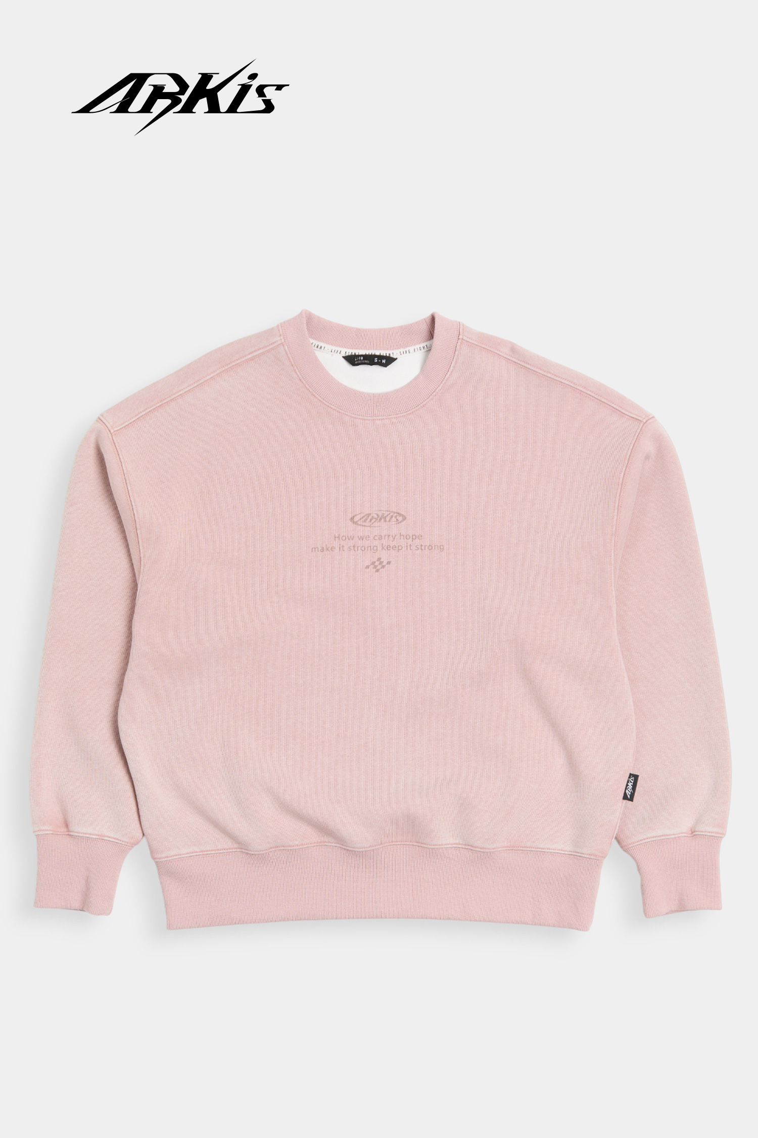 ARKis 仿舊水洗印花長袖上衣