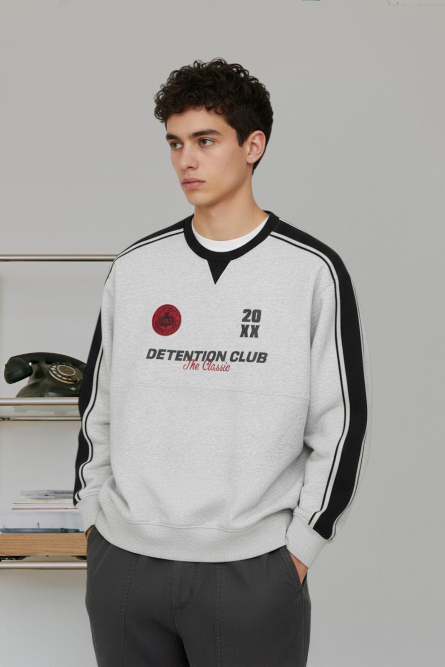 學院風 貼布繡長袖上衣