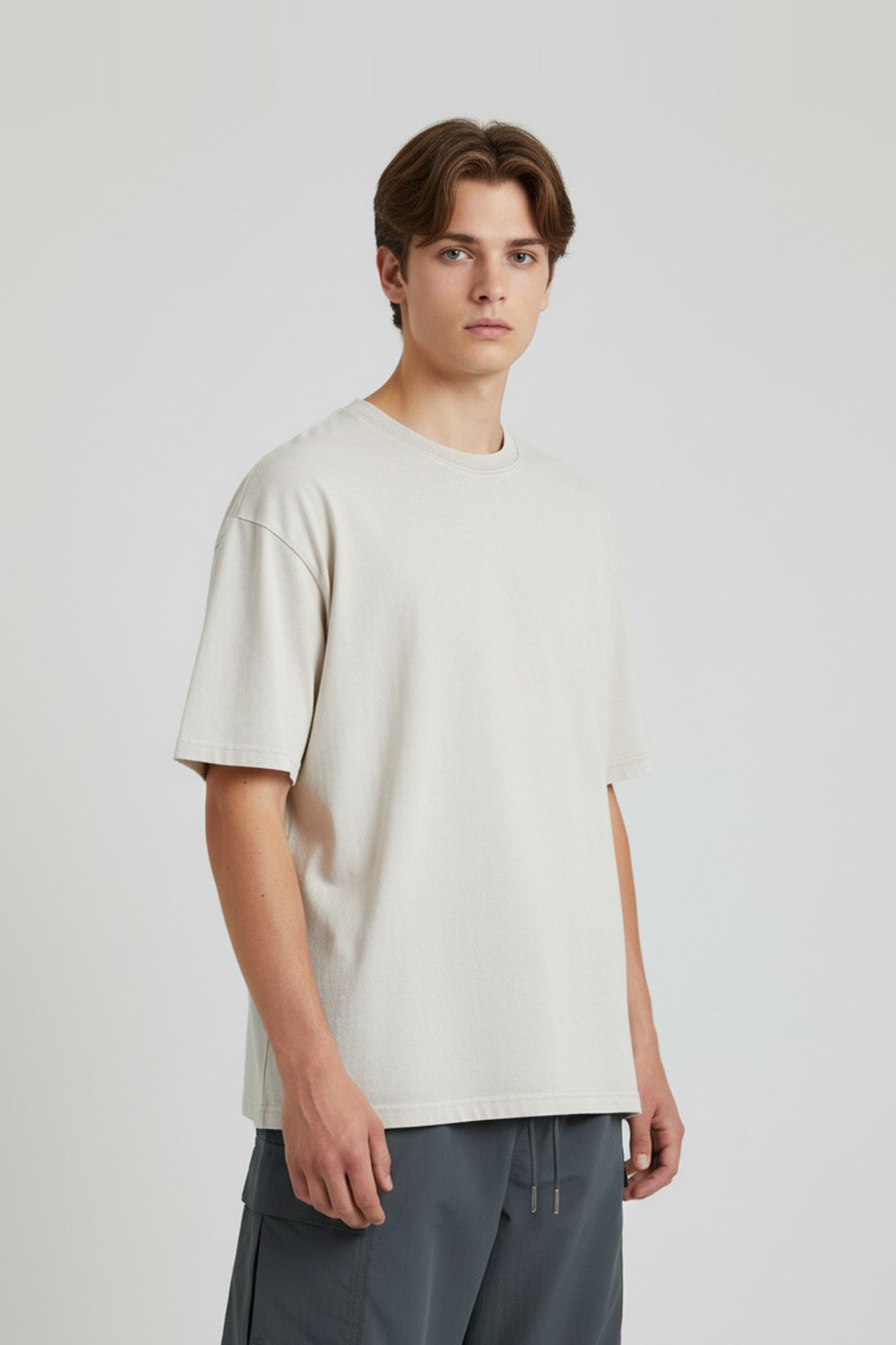 重工做舊 洗水短袖上衣