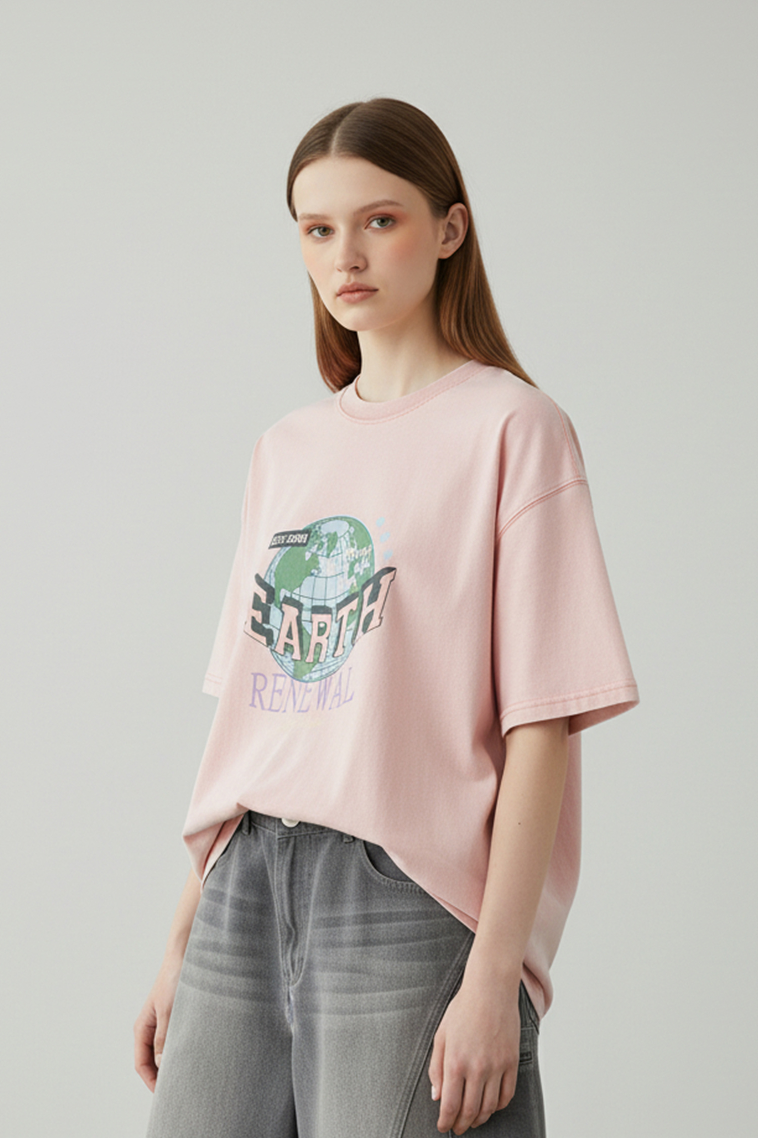 復甦新生 水洗印花短袖上衣