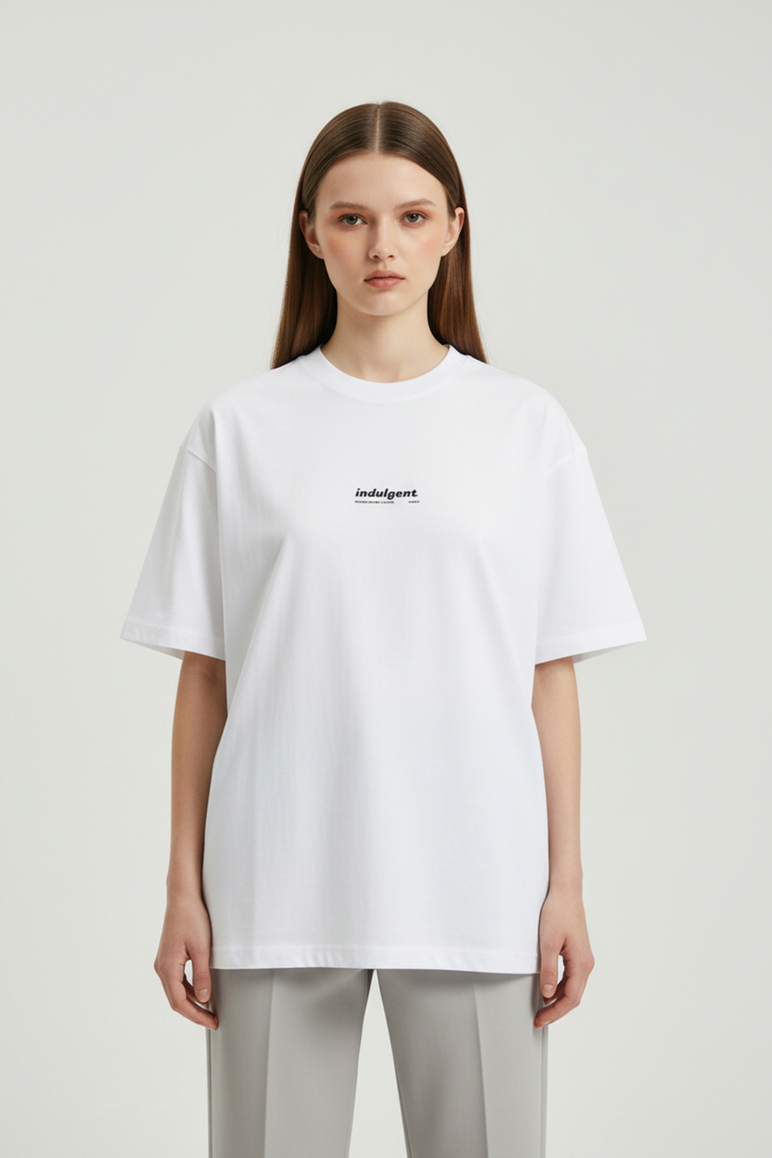 速食餐廳 厚磅印花短袖上衣