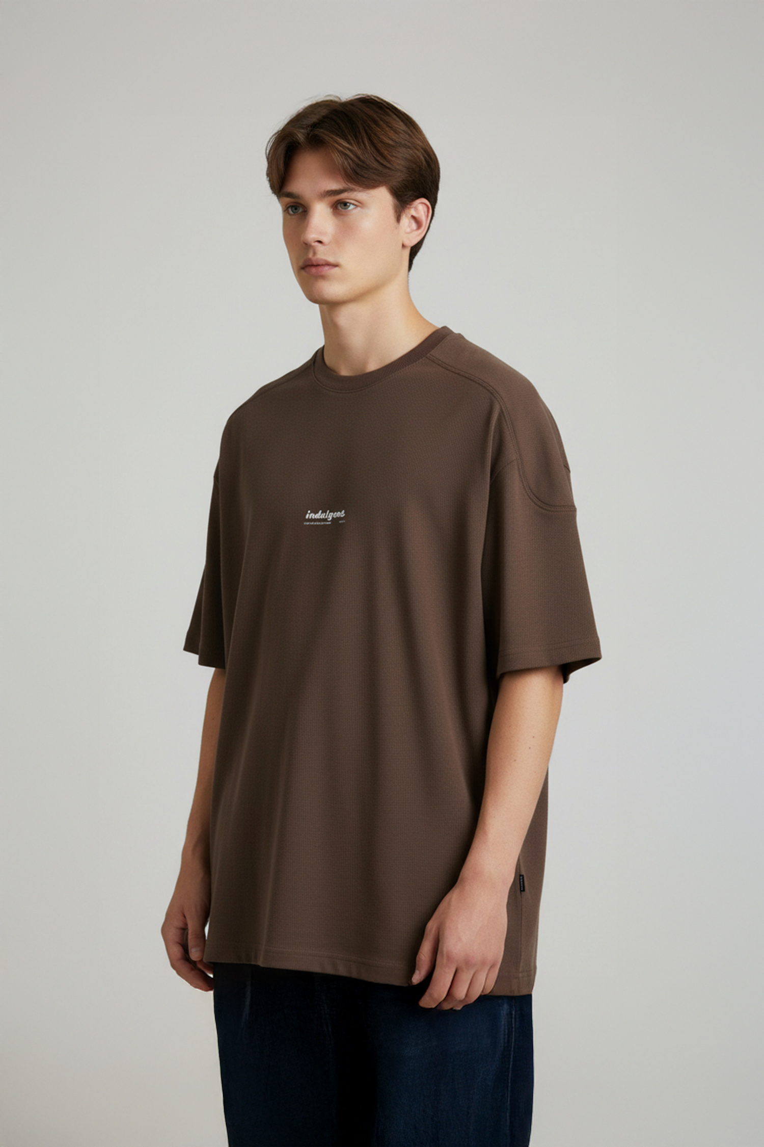 速食餐廳 厚磅印花短袖上衣