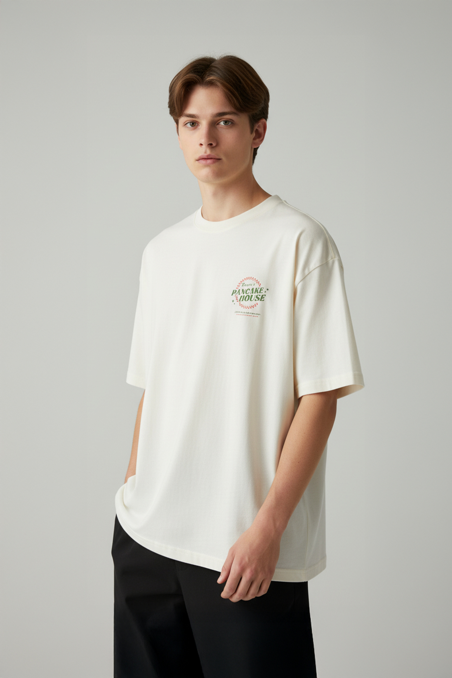 美式餐館 印花短袖上衣