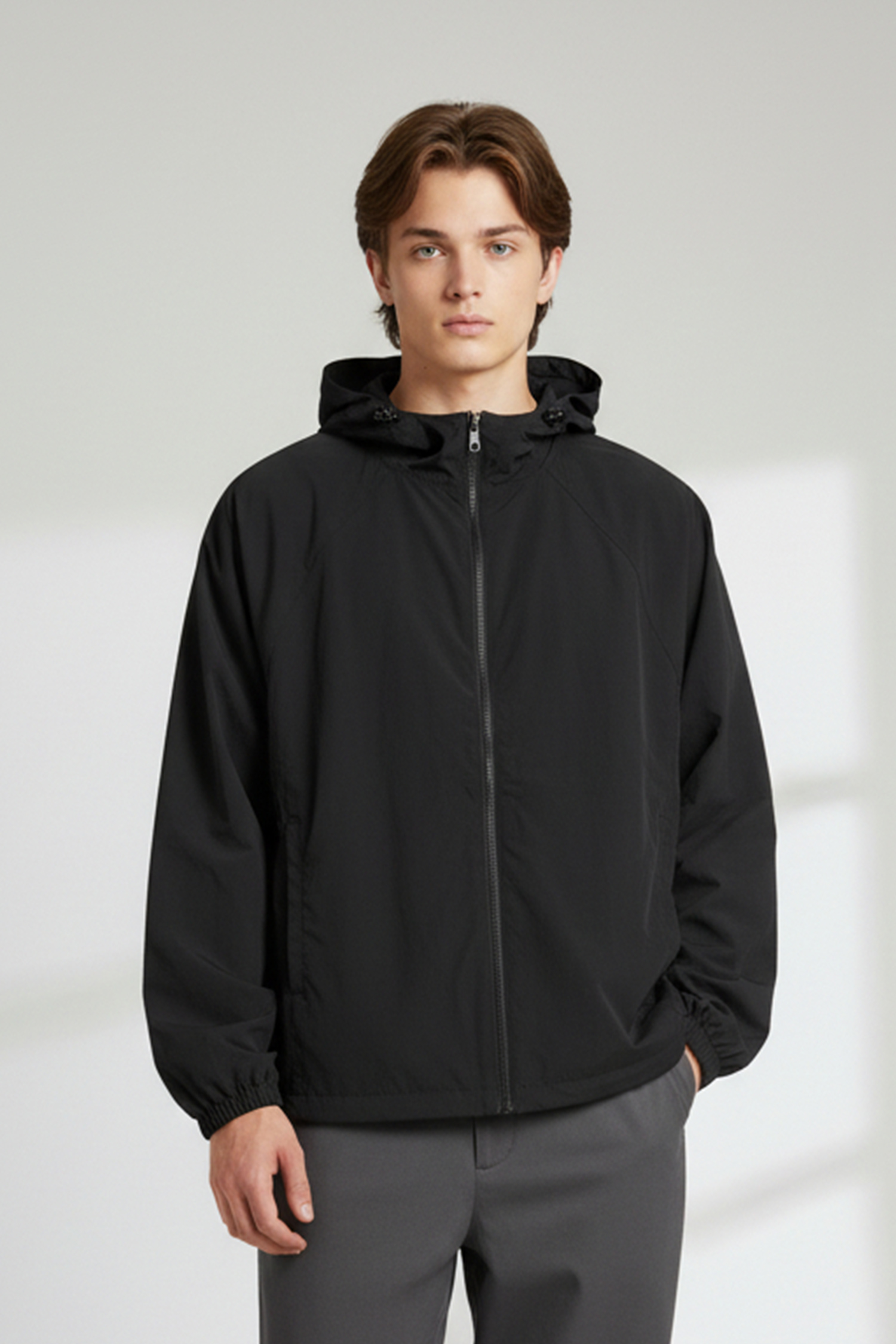 細緻網格 長袖連帽輕薄外套