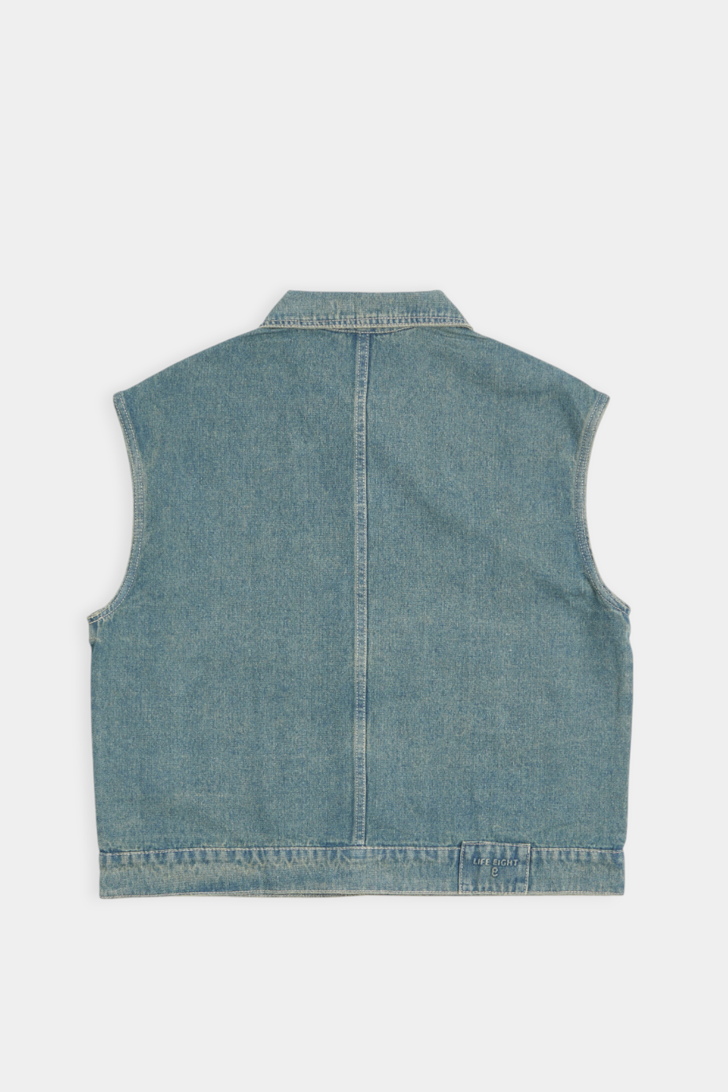 復古洗舊 牛仔外搭背心