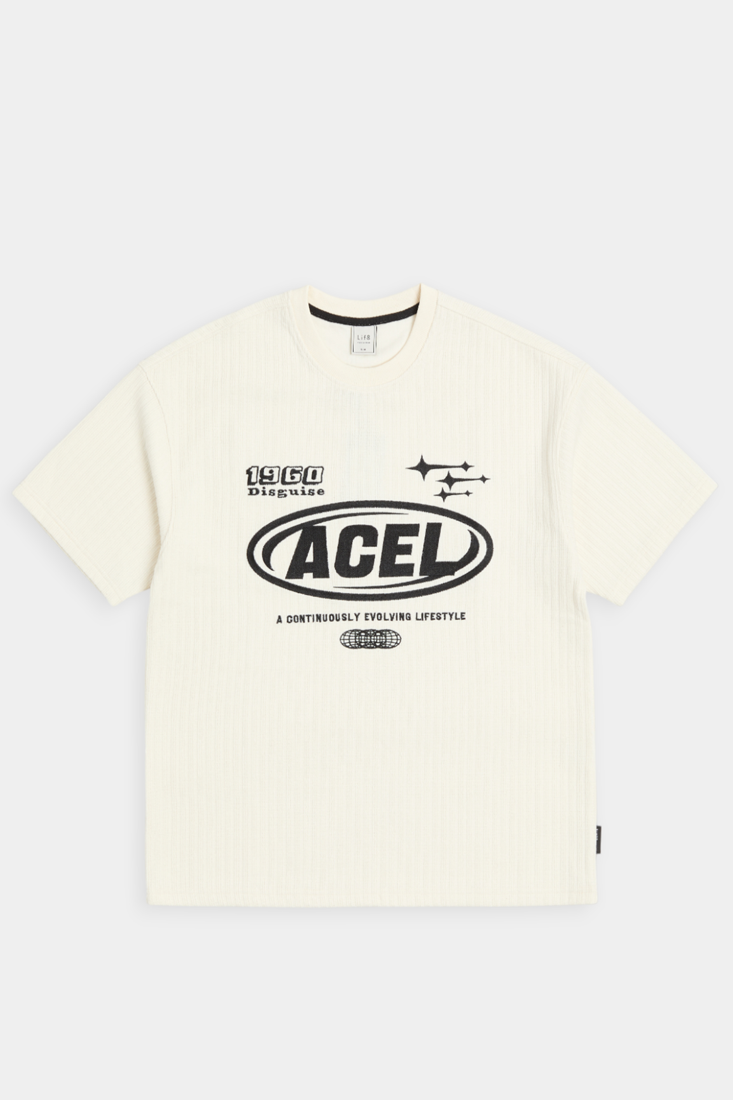 電繡LOGO 毛織紋路 短袖上衣