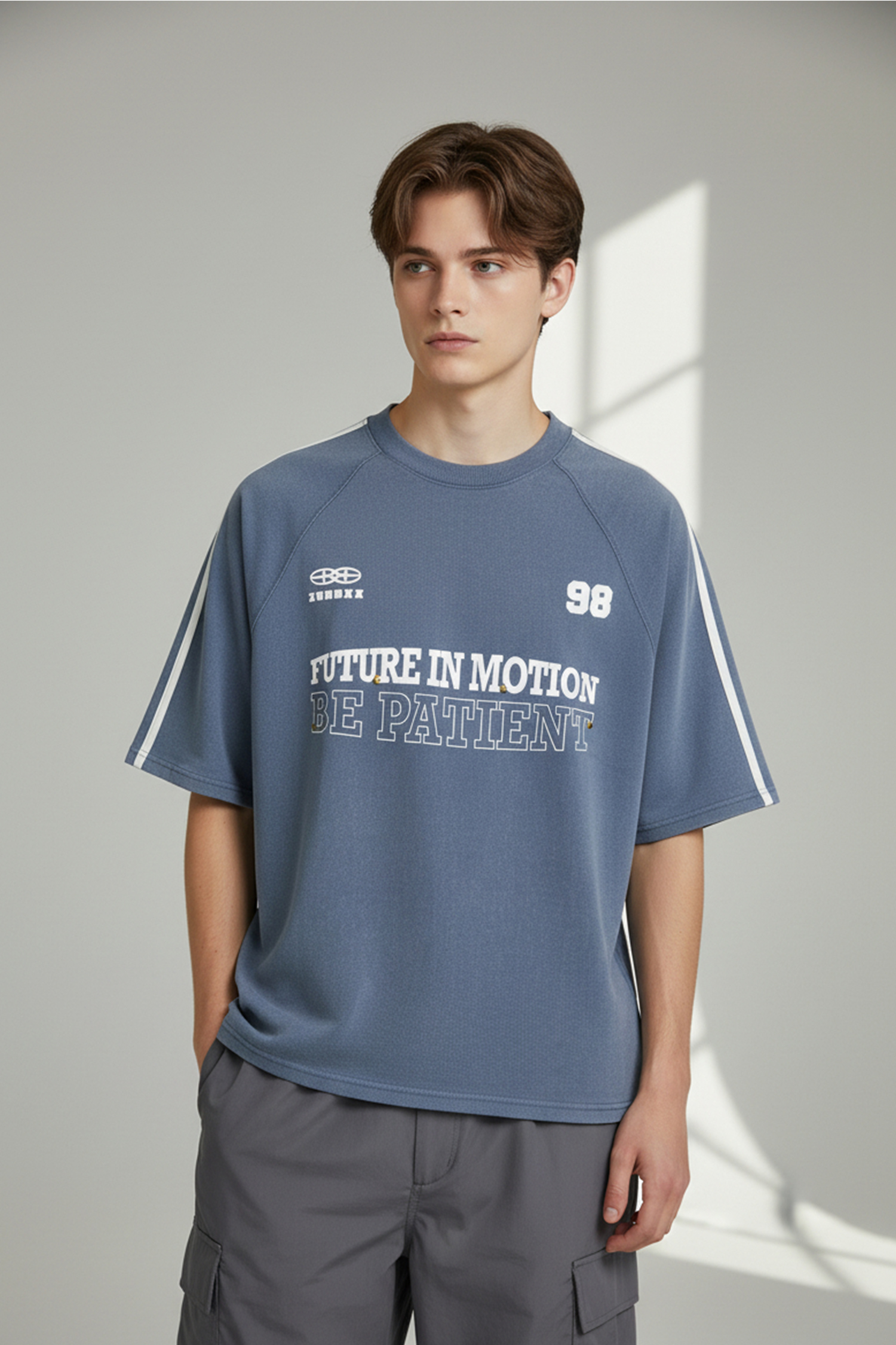 街頭復古 水洗短袖上衣