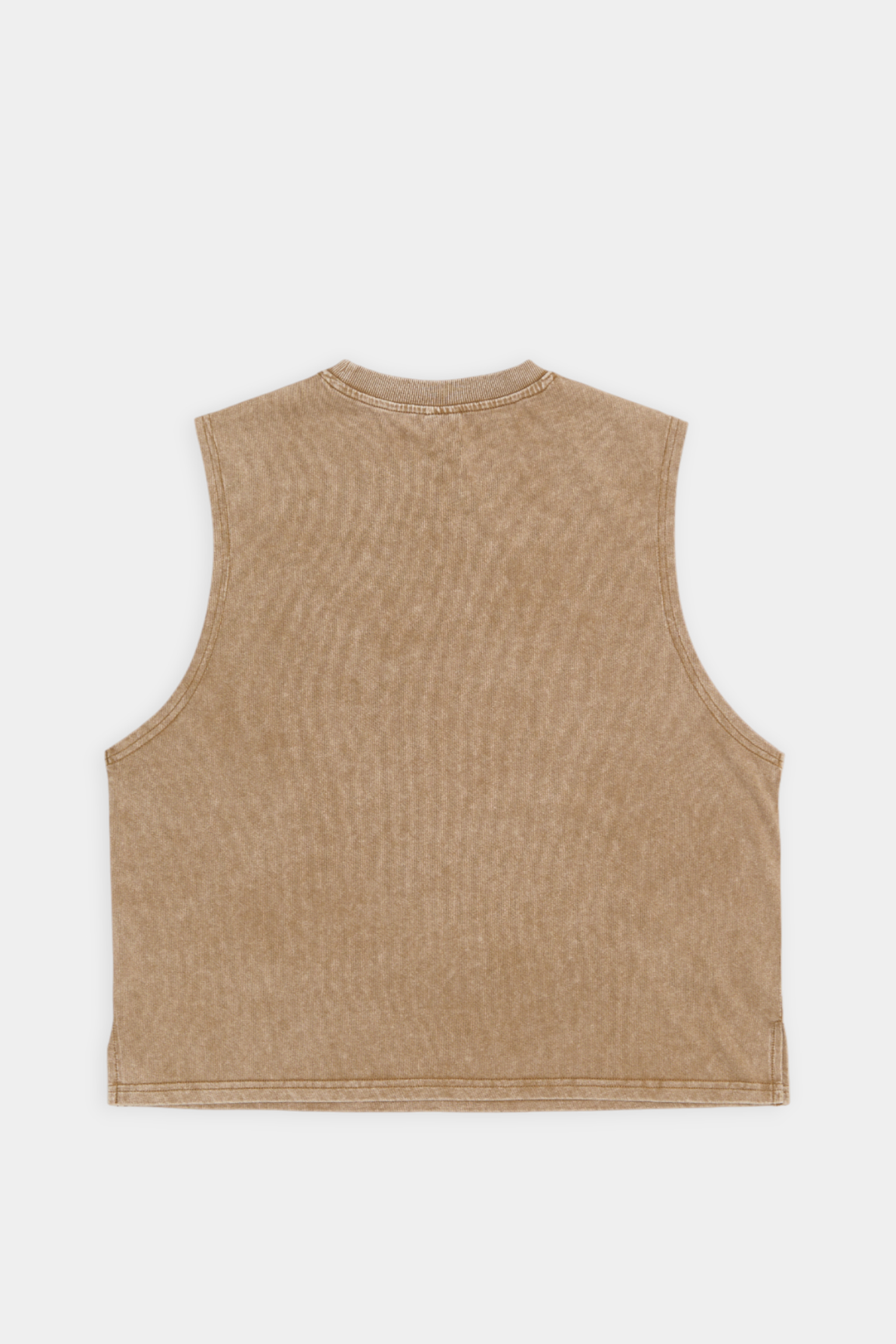 仿舊印花 水洗背心