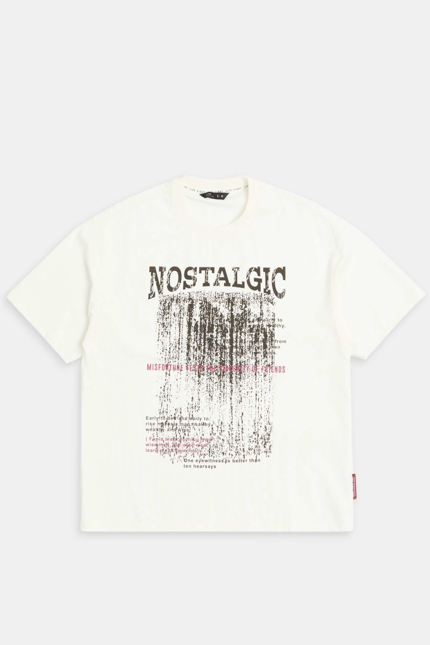 破碎印刷字體 短袖上衣