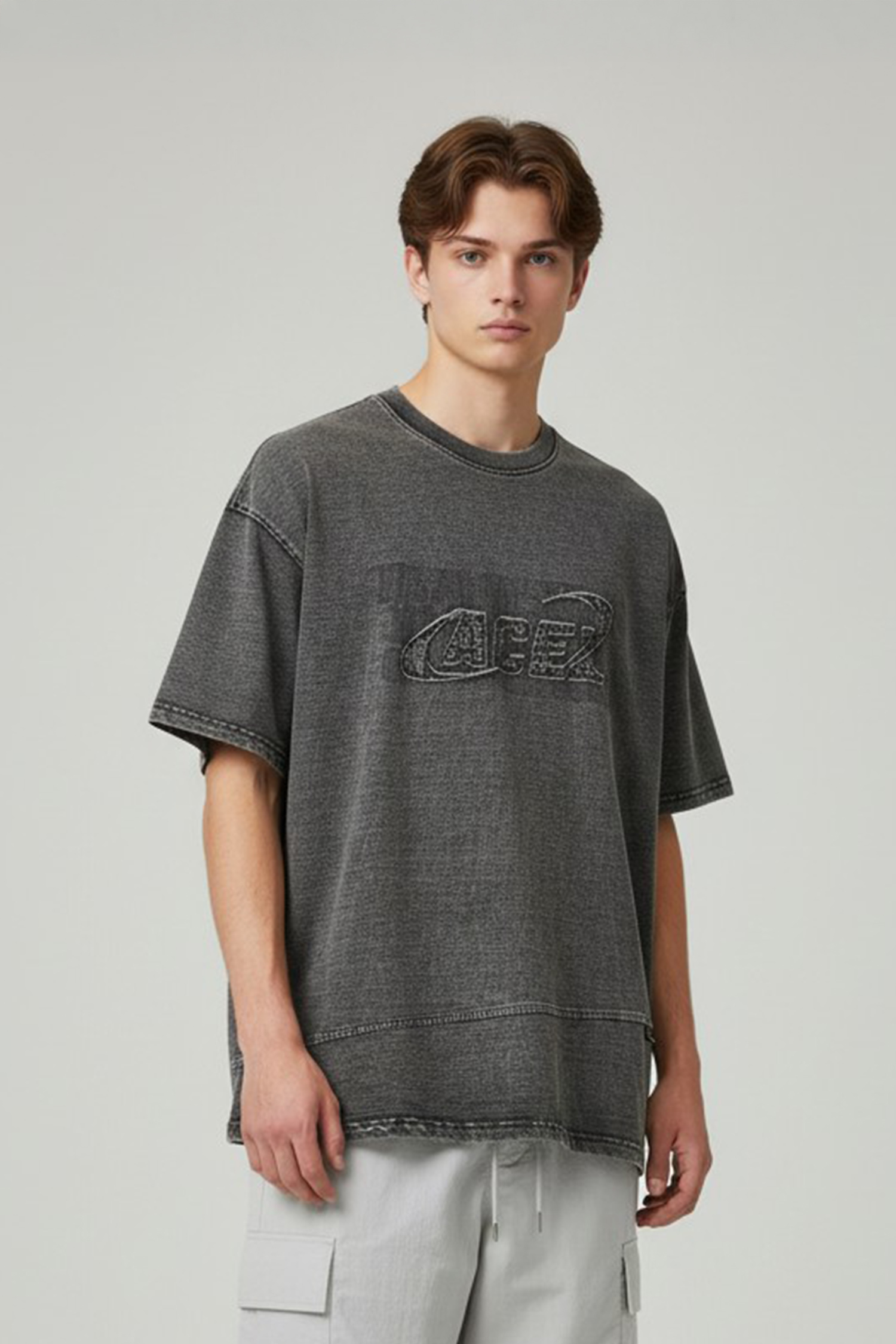 自我定義 水洗短袖上衣