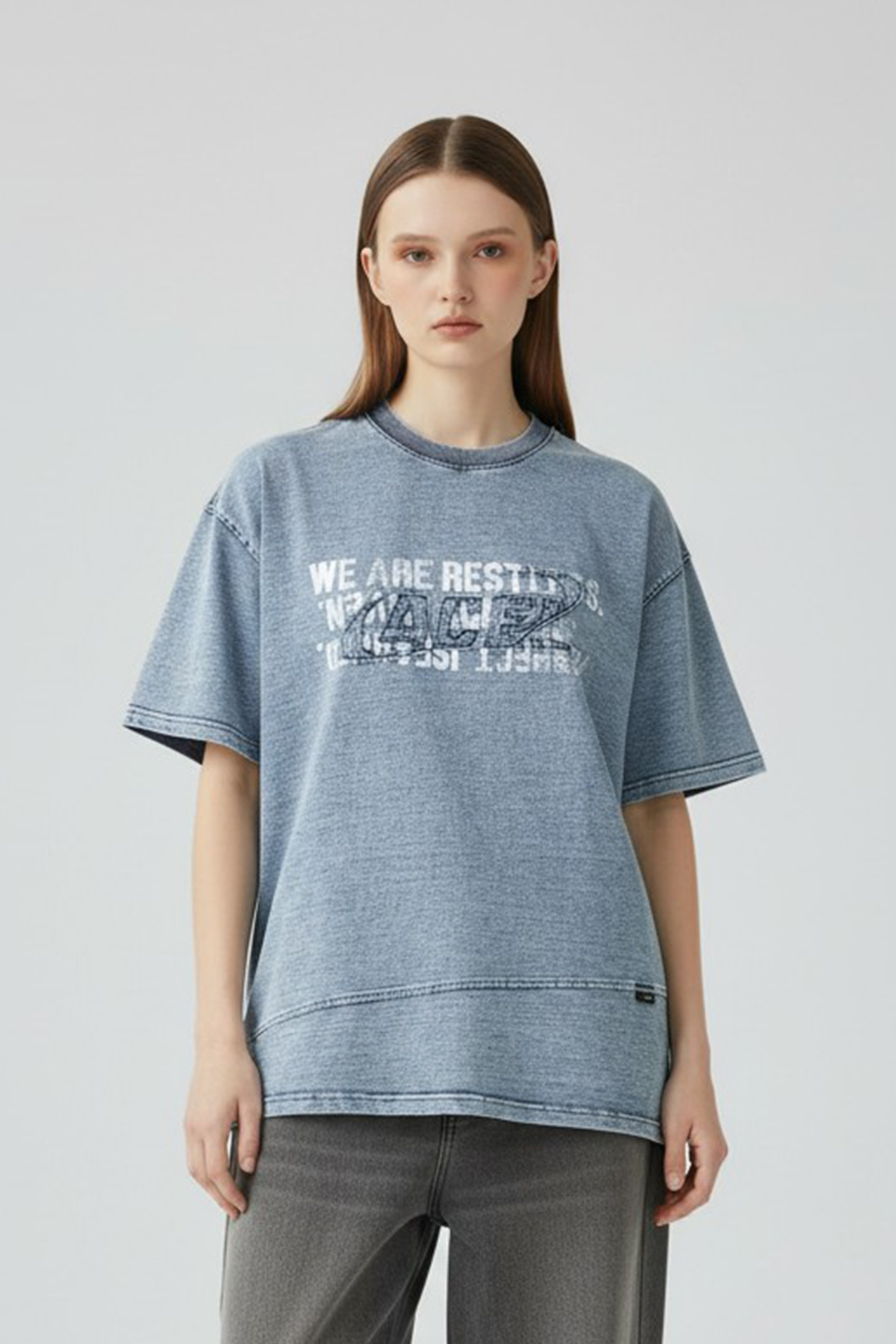 自我定義 水洗短袖上衣