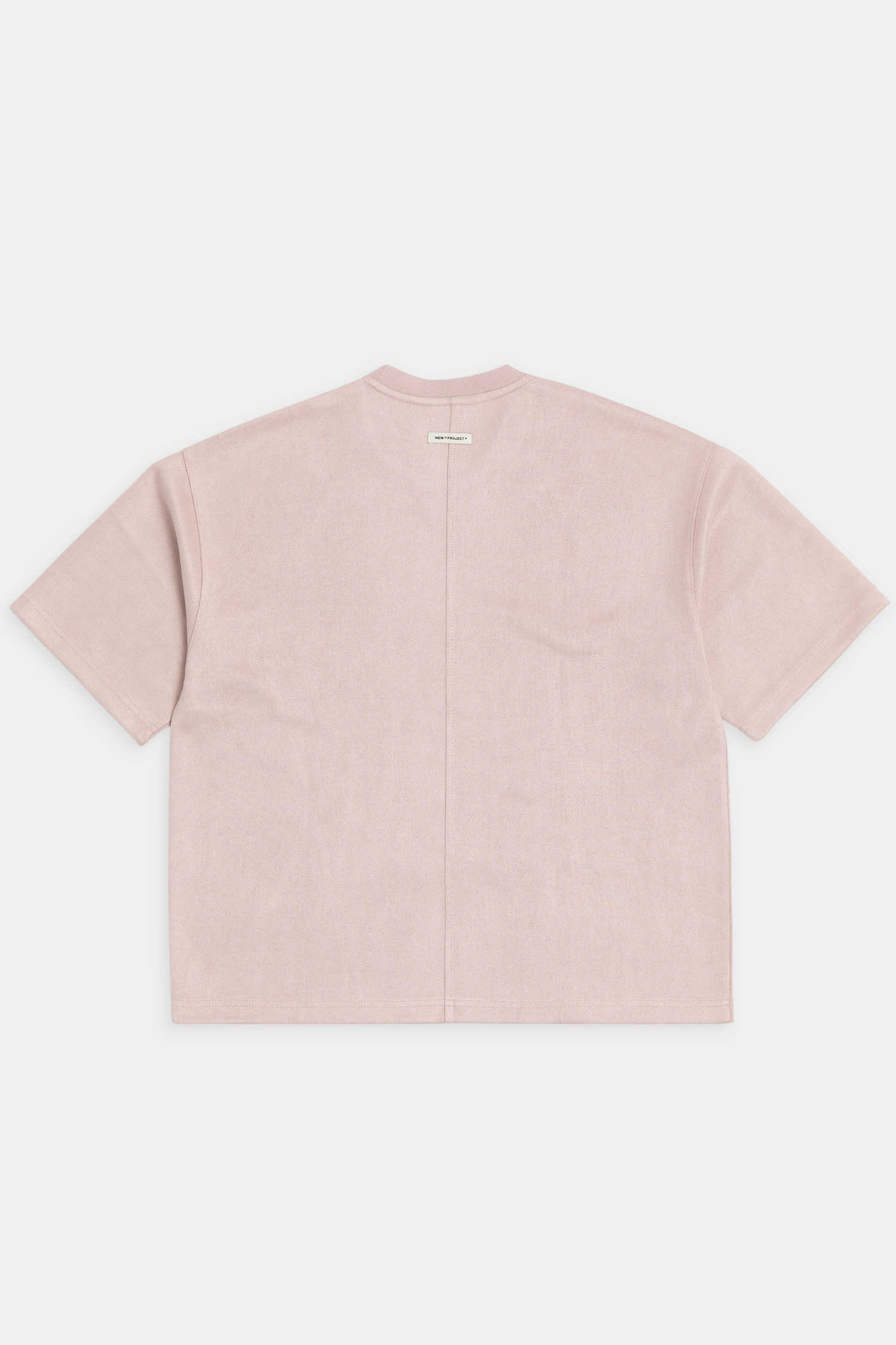 麂皮基礎短袖上衣(短版)