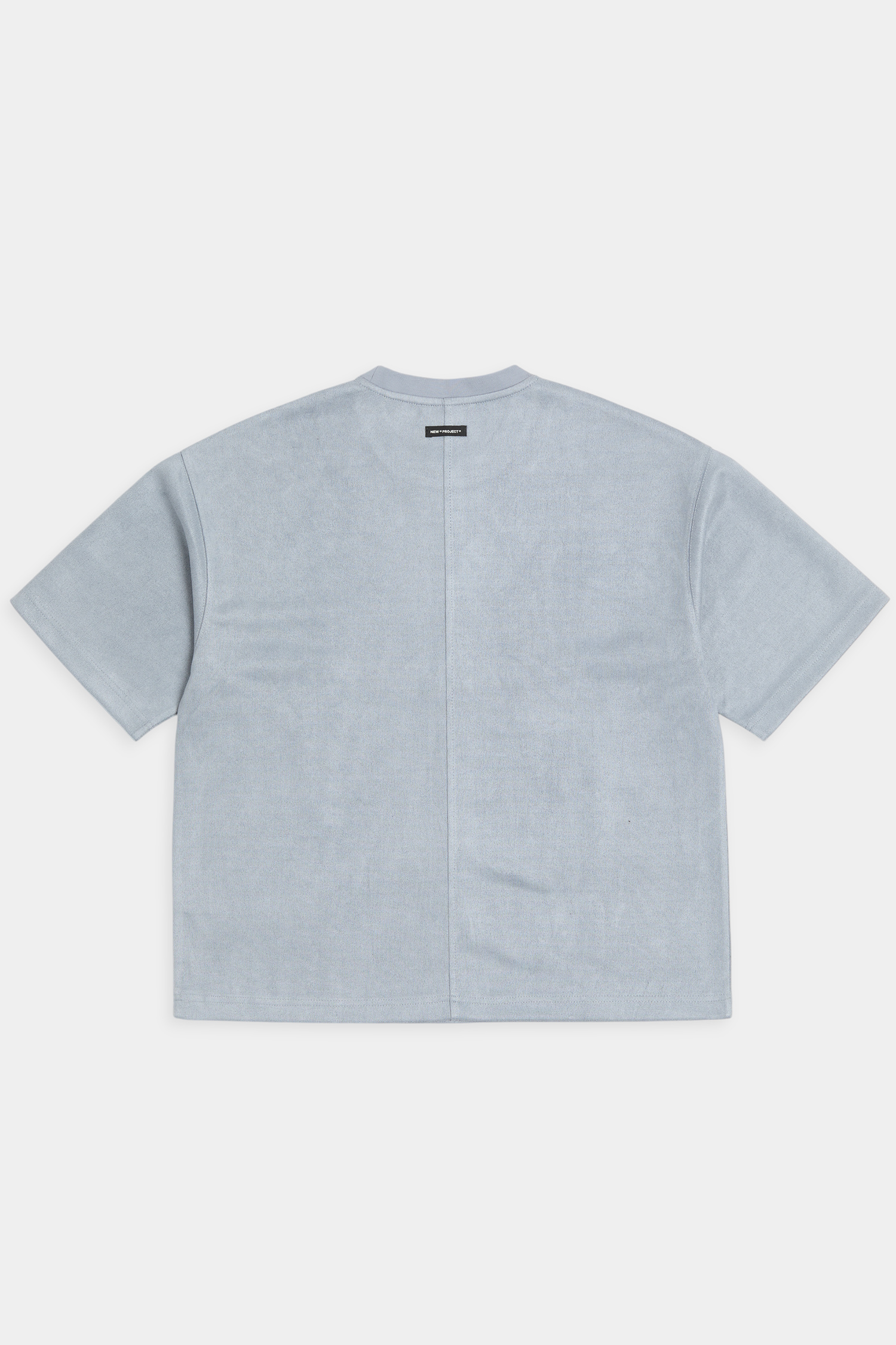 麂皮基礎短袖上衣(短版)