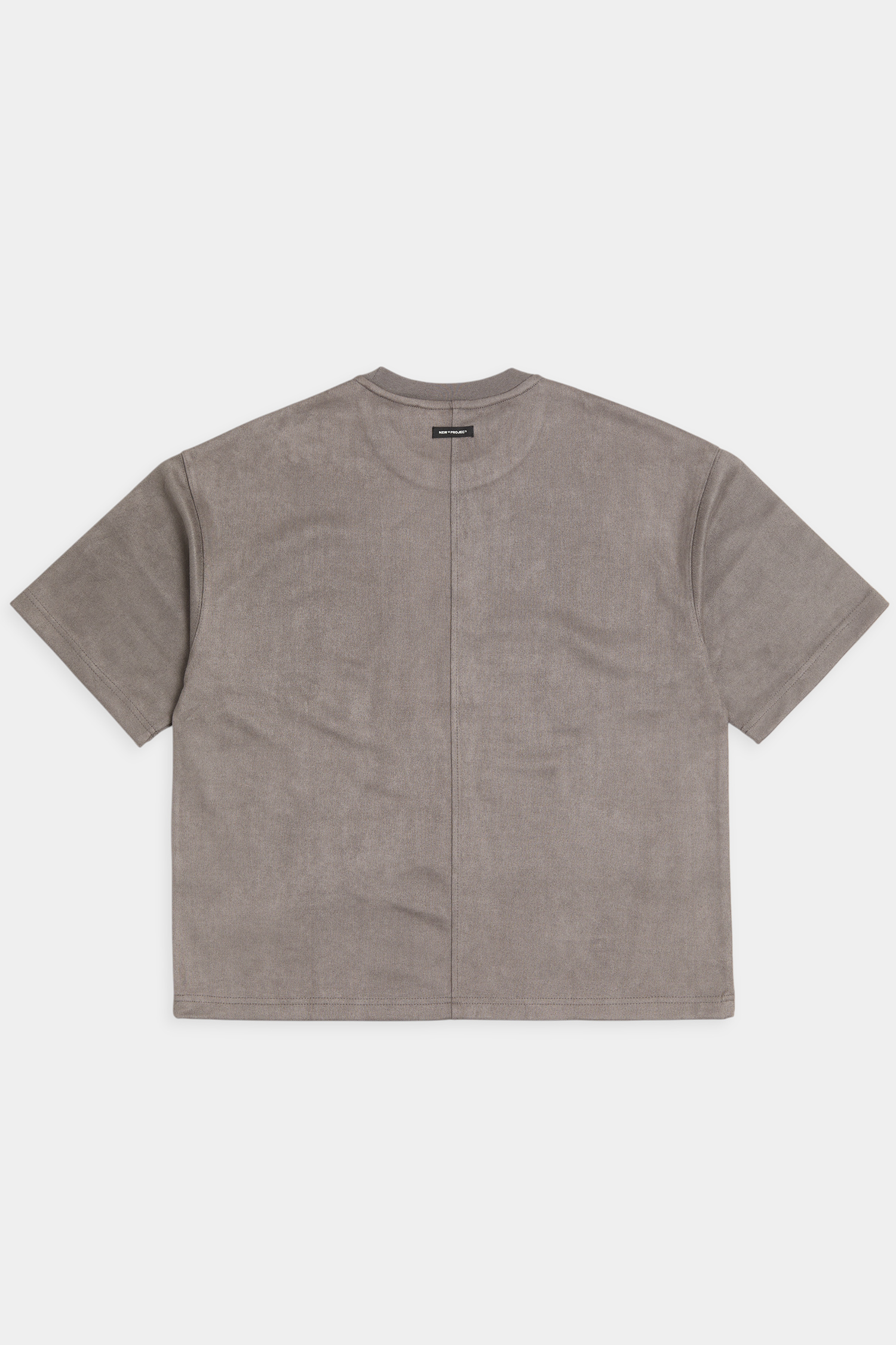 麂皮基礎短袖上衣(短版)