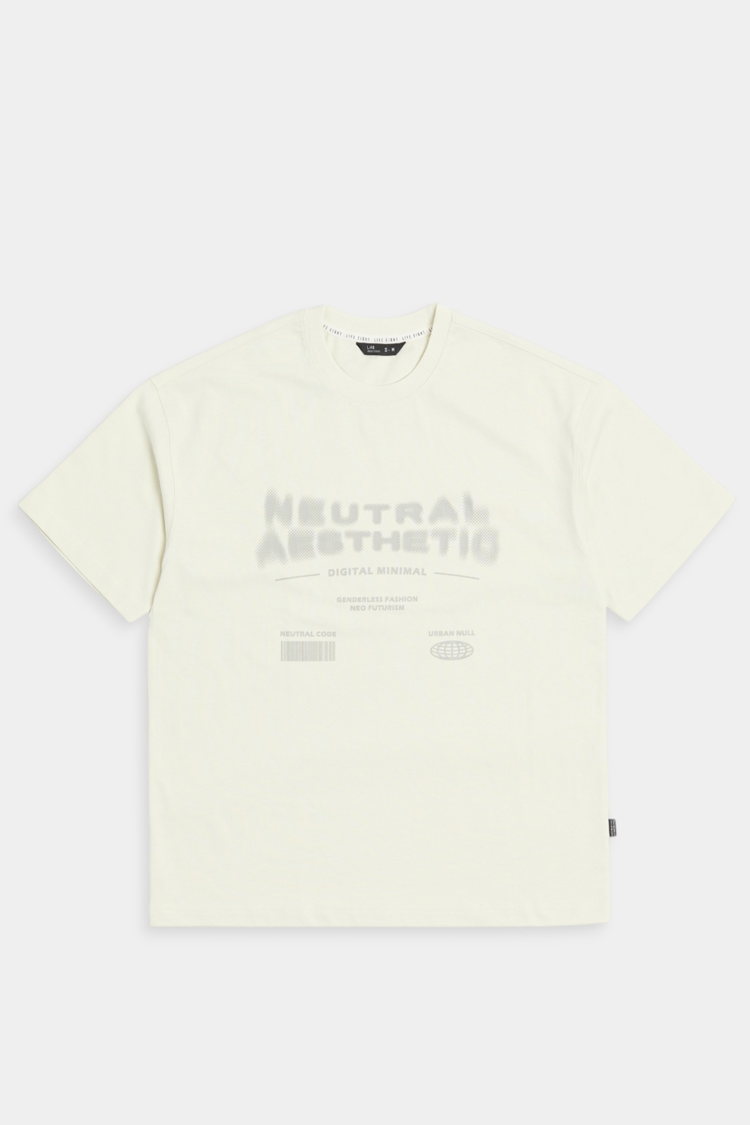 數位極簡 重磅印花短袖上衣