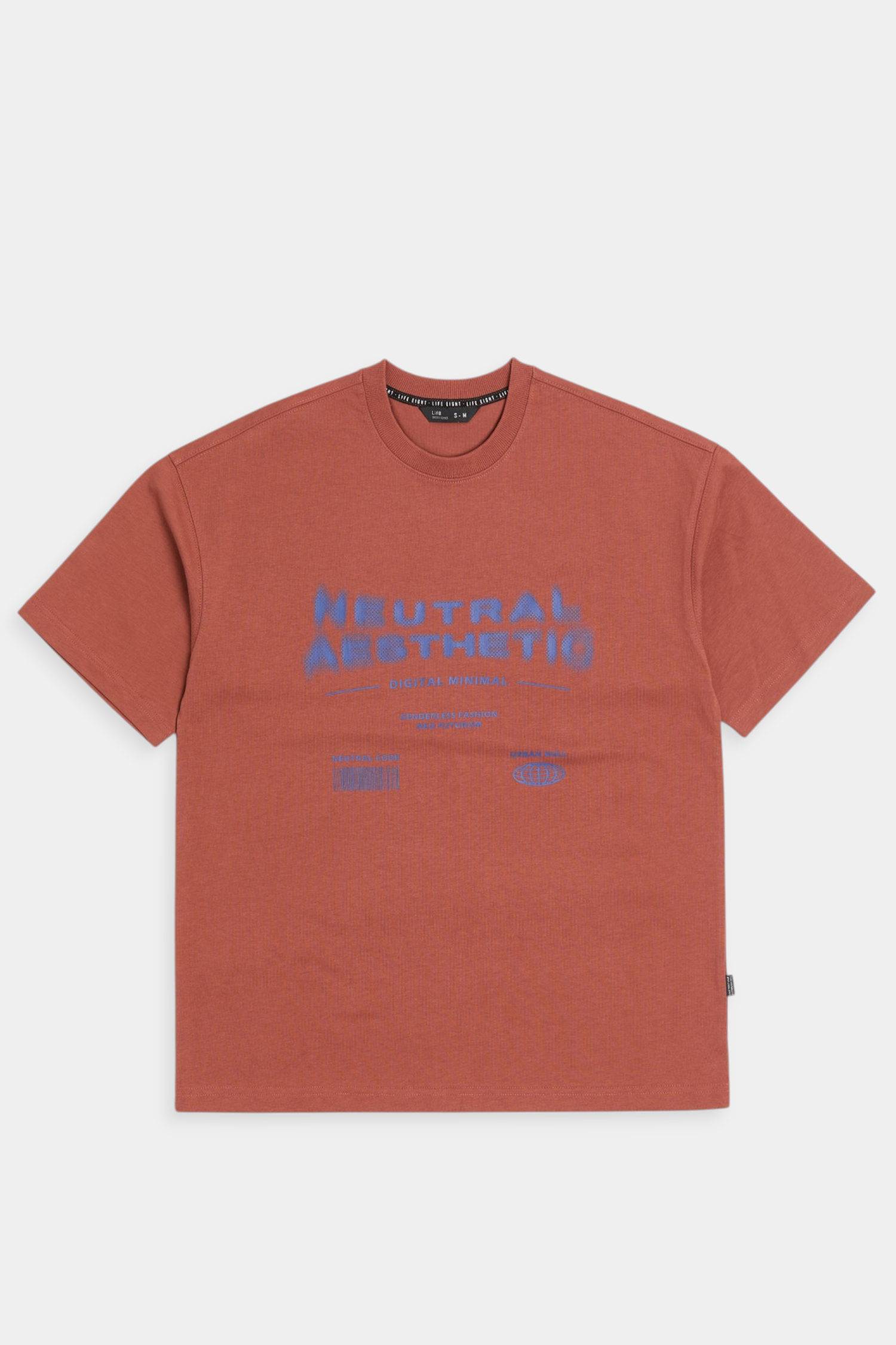 數位極簡 重磅印花短袖上衣