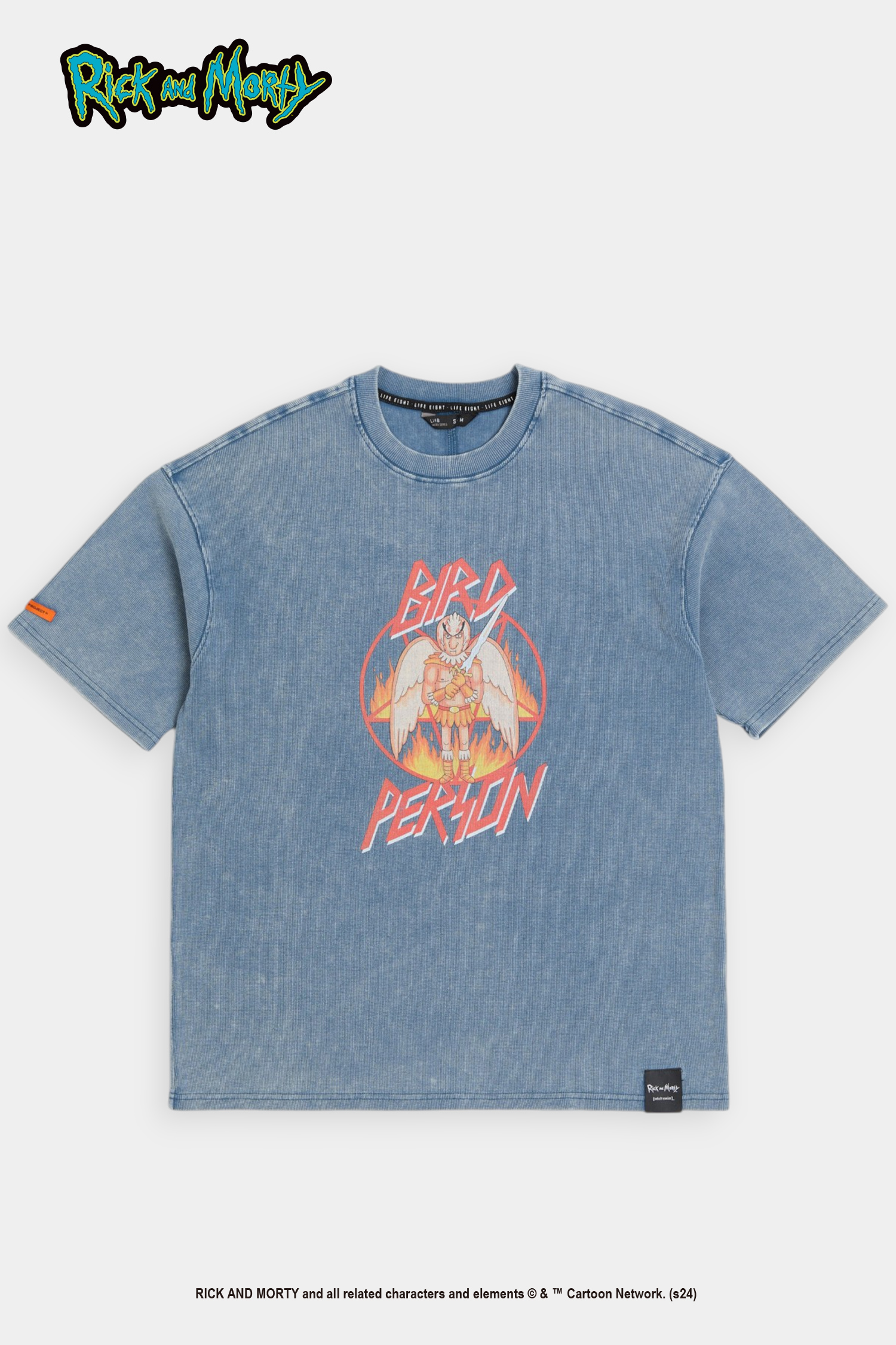 Rick and Morty 羅紋鳥人 水洗短袖上衣