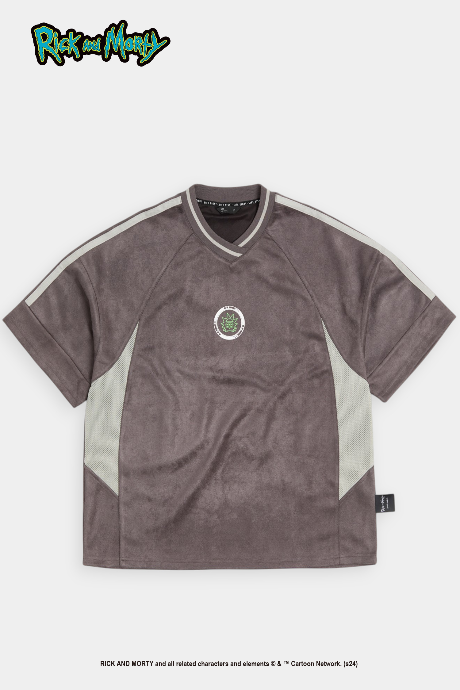 Rick and Morty 傳送警告 短袖上衣(寬版)