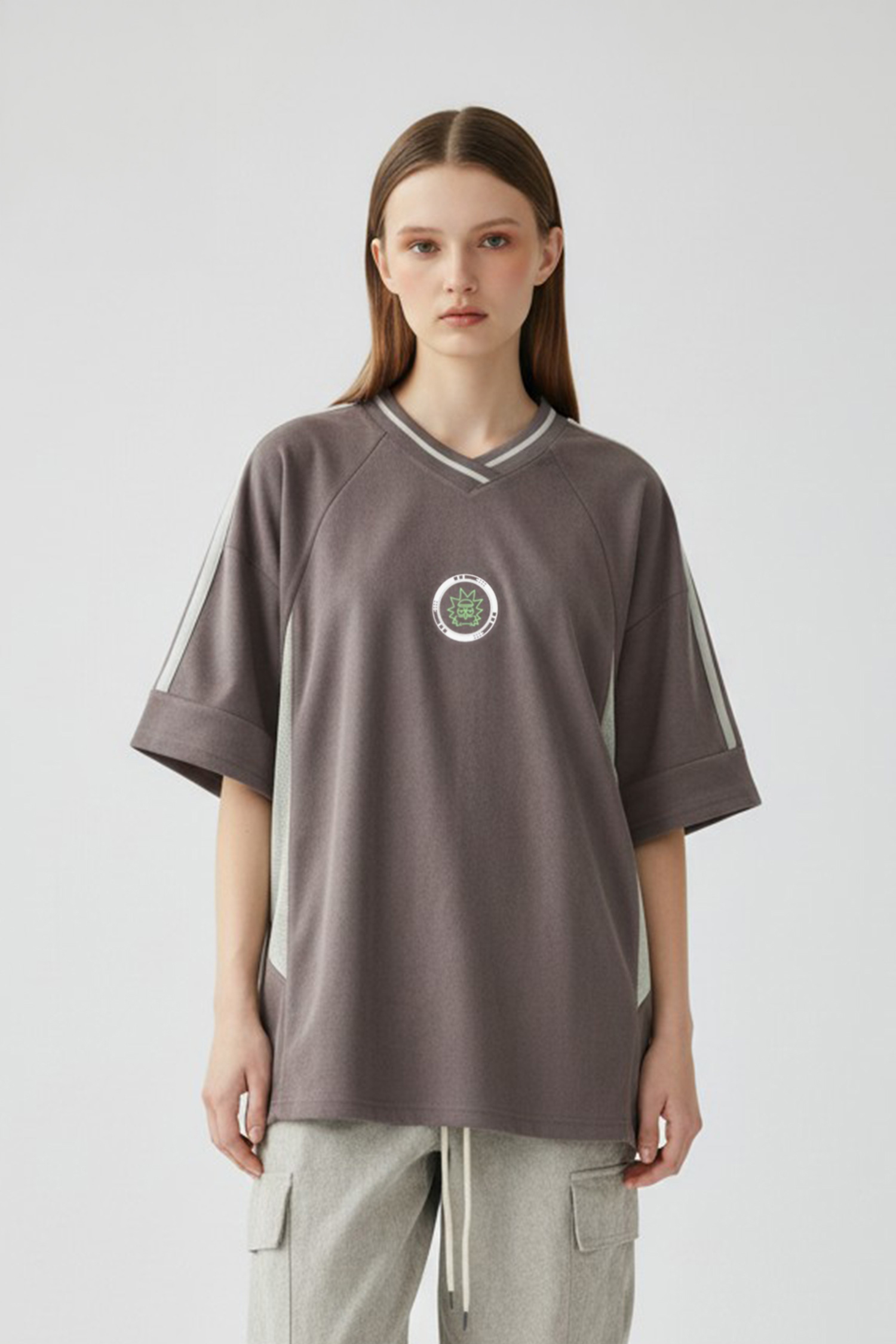 Rick and Morty 傳送警告 短袖上衣(寬版)