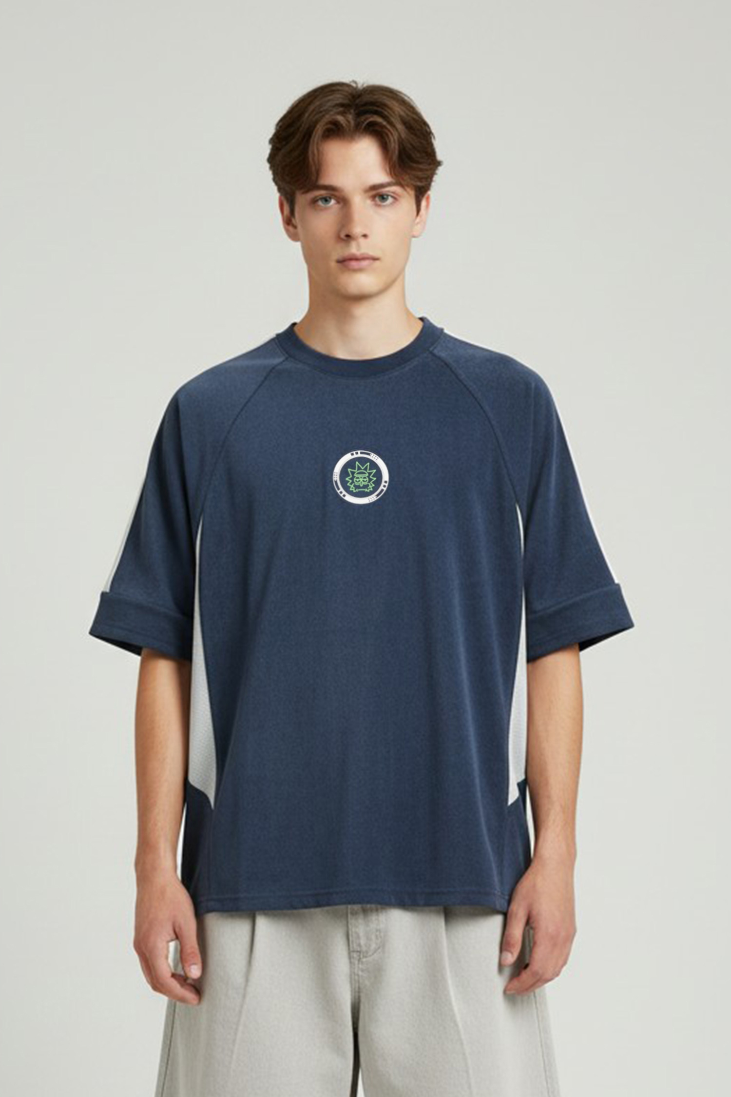 Rick and Morty 傳送警告 短袖上衣(寬版)