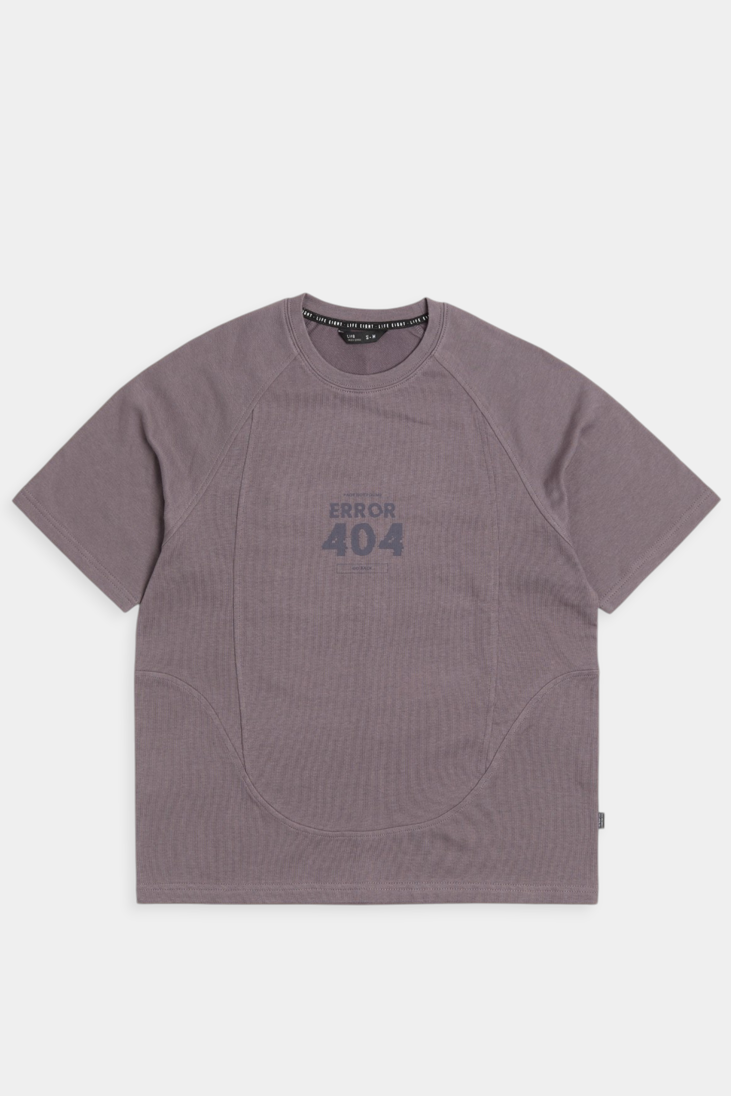 仿舊水洗 切割裁線短袖上衣