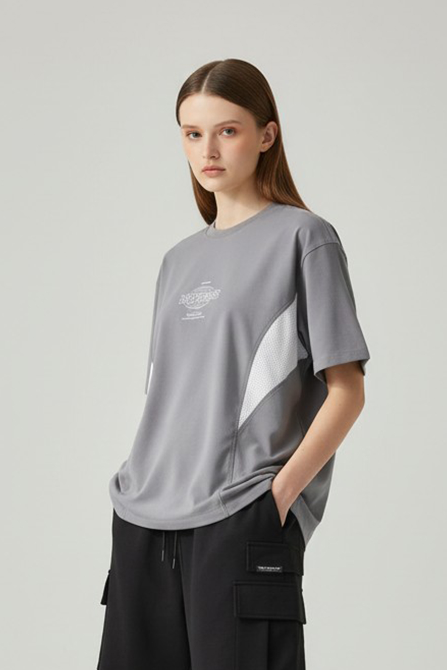 異材質拼接 運動短袖上衣