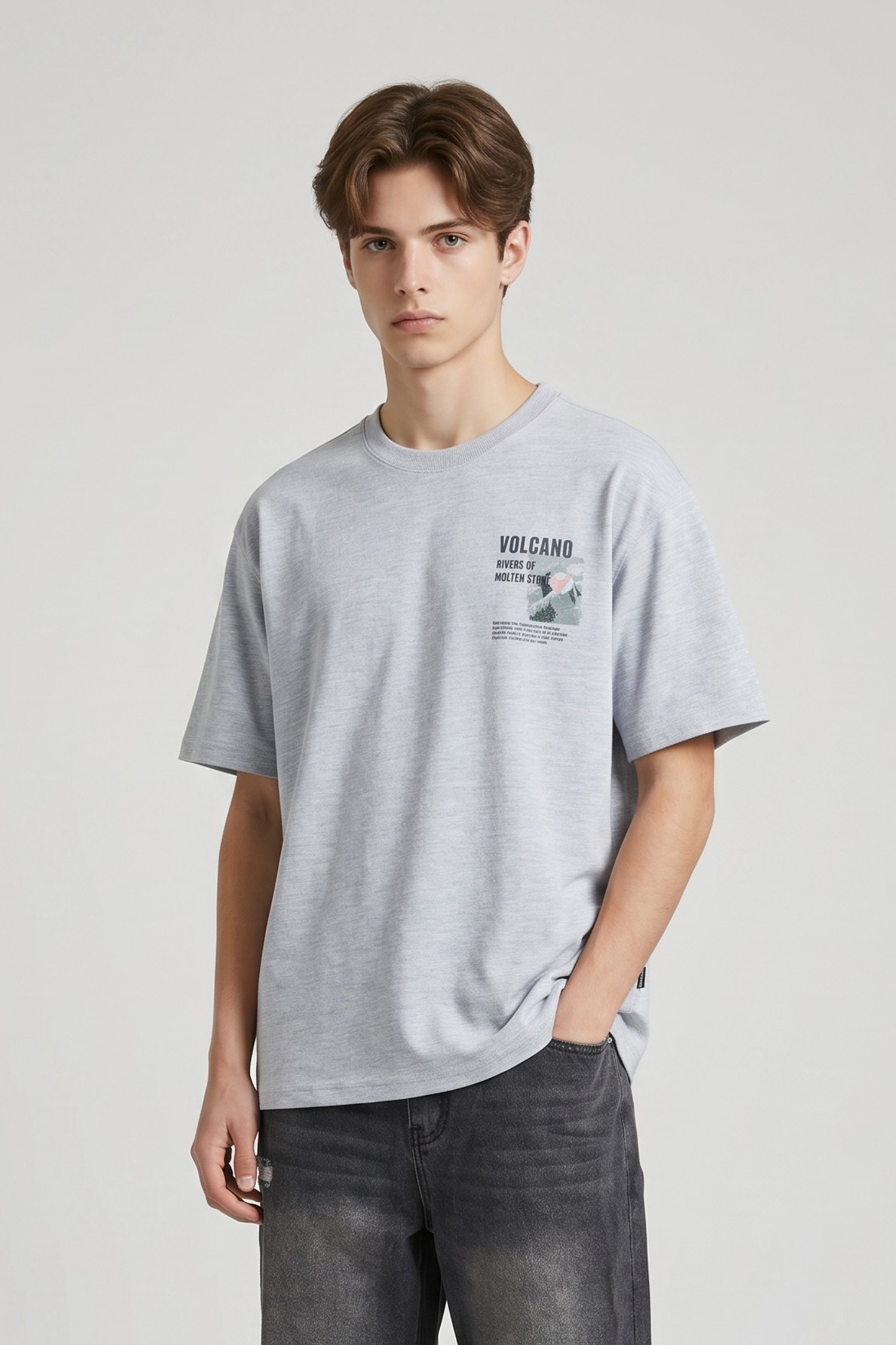 死灰復燃 印花短袖上衣