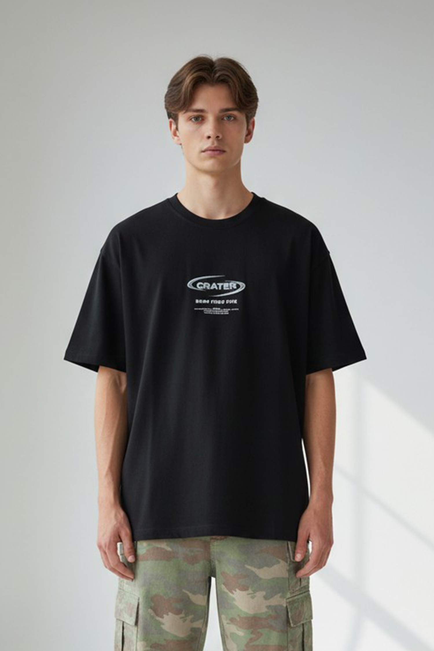 黑山沉眠 印花短袖上衣