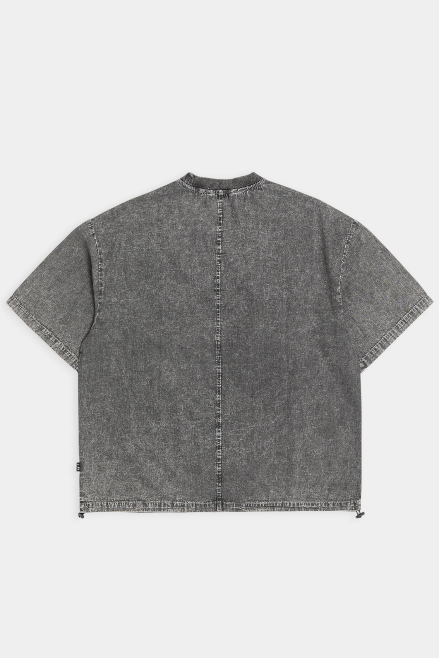 輕薄冰涼 牛仔短袖襯衫