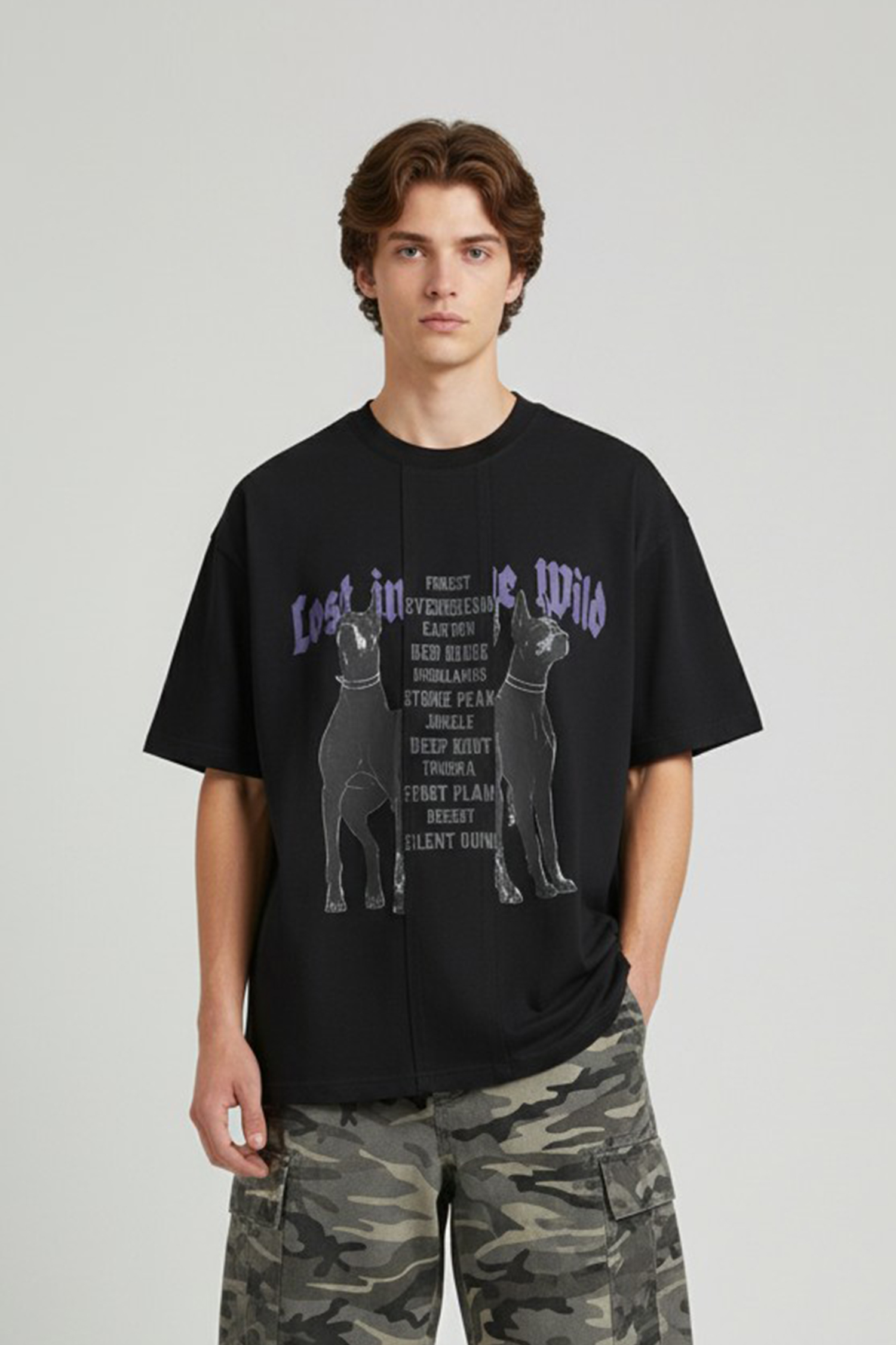 迷失荒野 不收邊短袖上衣