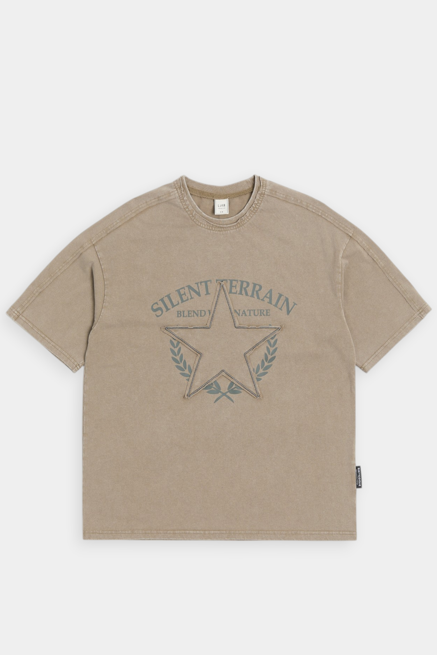 美式復古 貼布繡短袖上衣