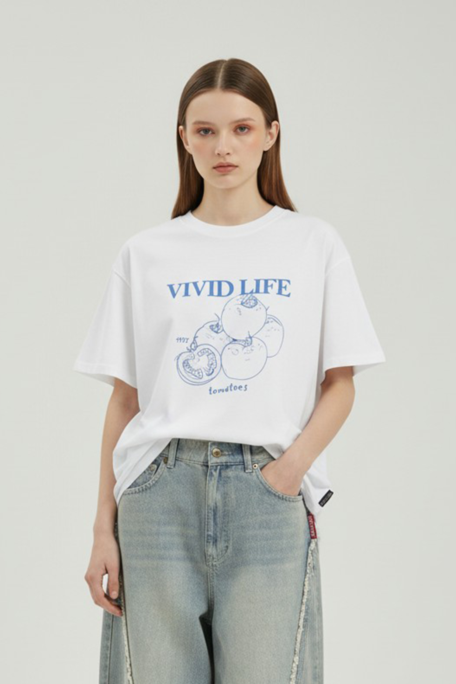 日常風味 番茄插畫短袖上衣