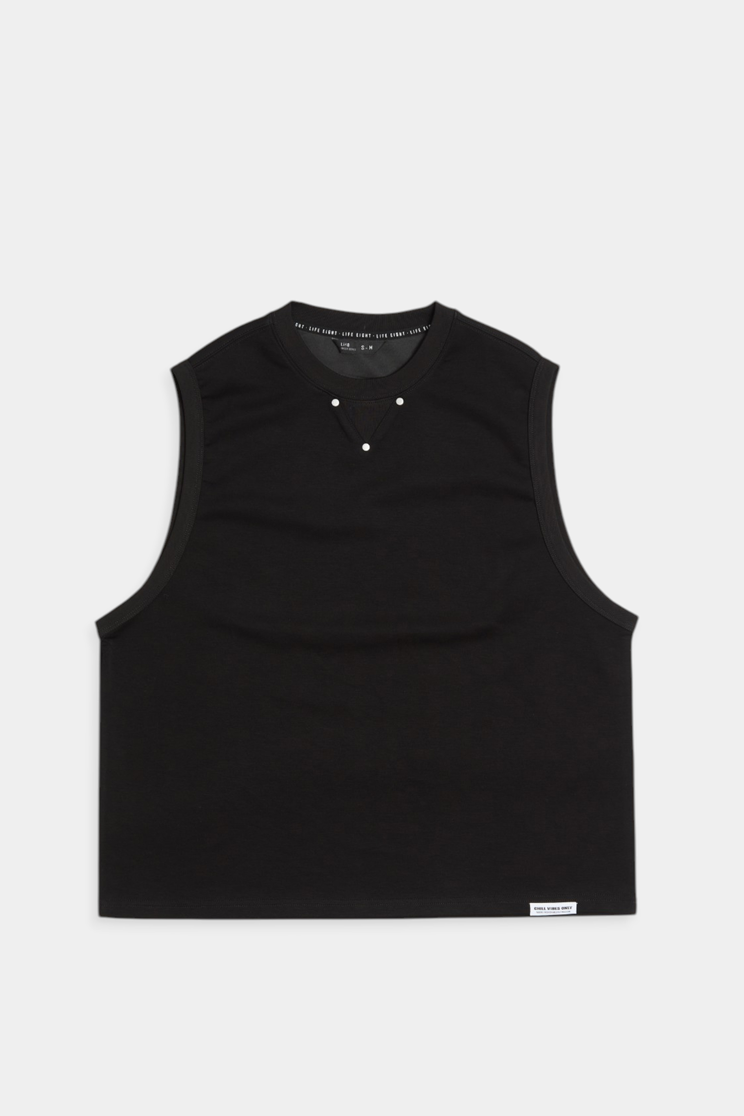 裝飾金屬釘 太空棉圓領背心