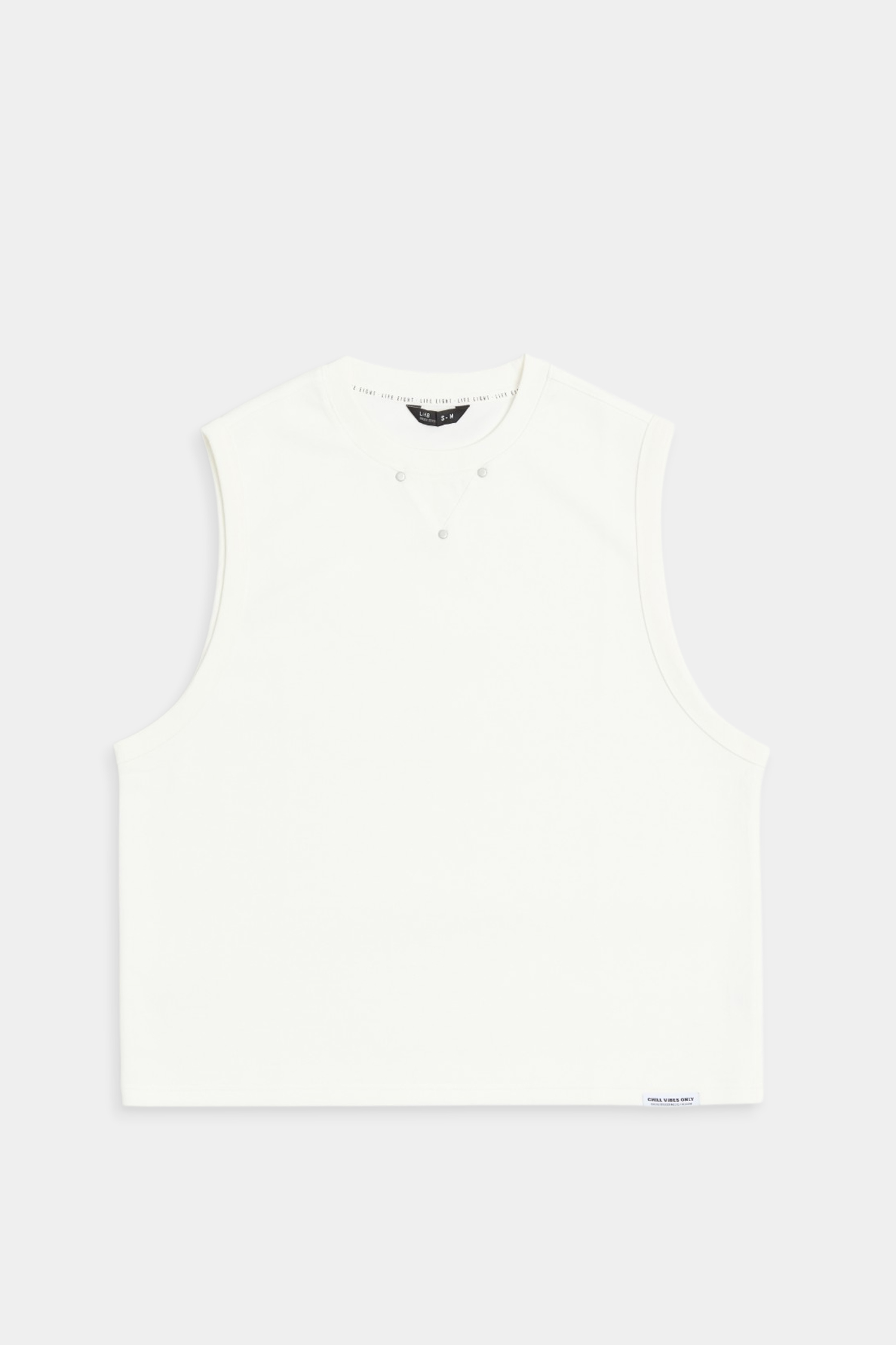 裝飾金屬釘 太空棉圓領背心