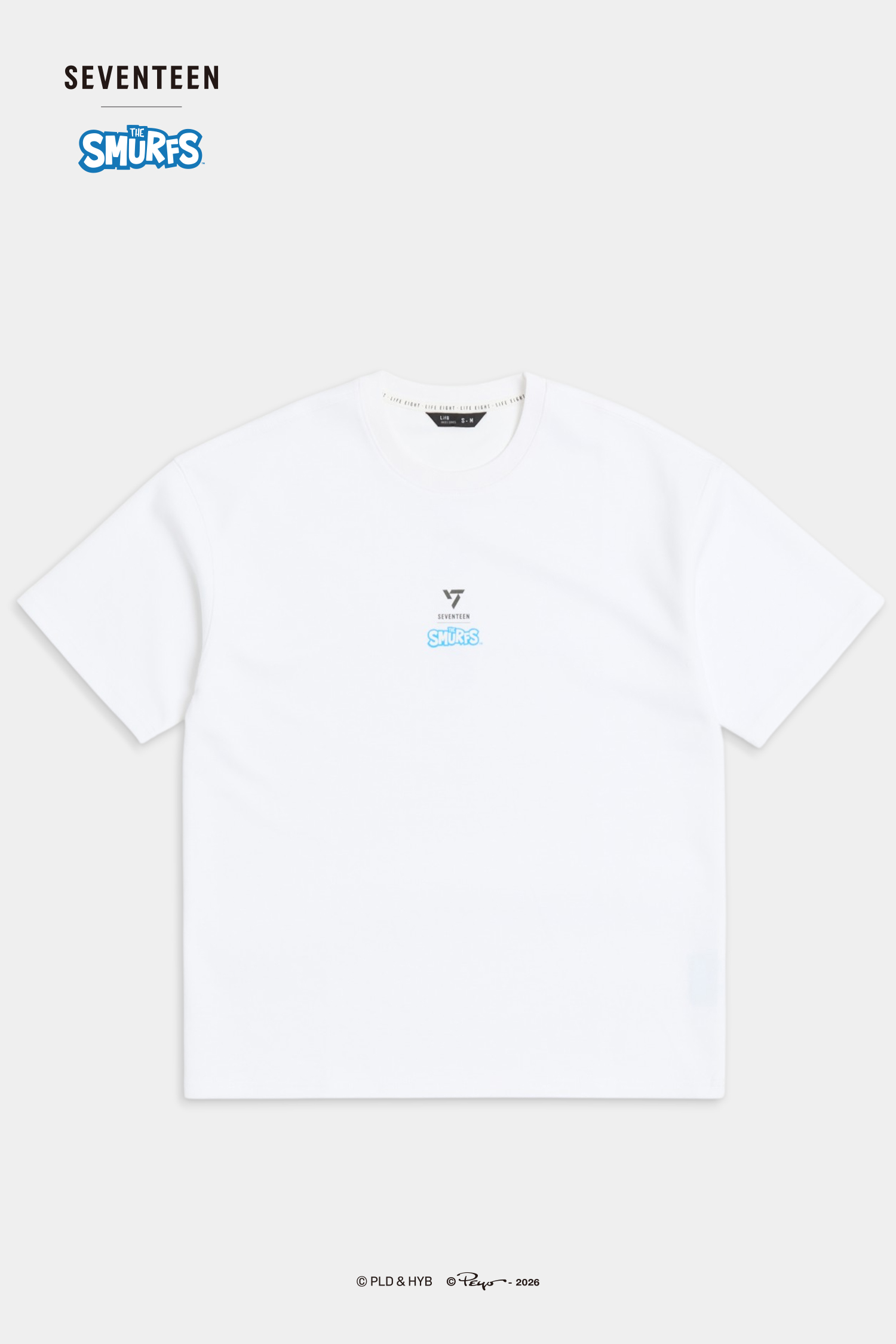 SEVENTEEN│THE SMURFS HIP HOP TEAM短袖上衣