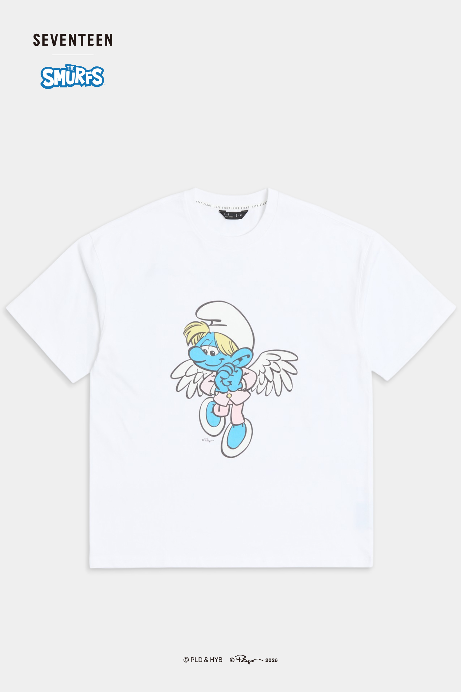 SEVENTEEN│THE SMURFS JEONGHAN款短袖上衣
