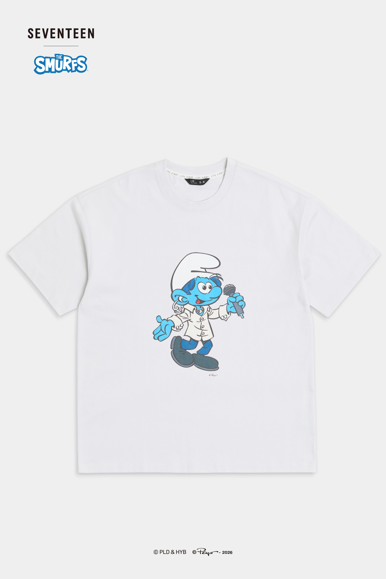 SEVENTEEN│THE SMURFS DK款短袖上衣