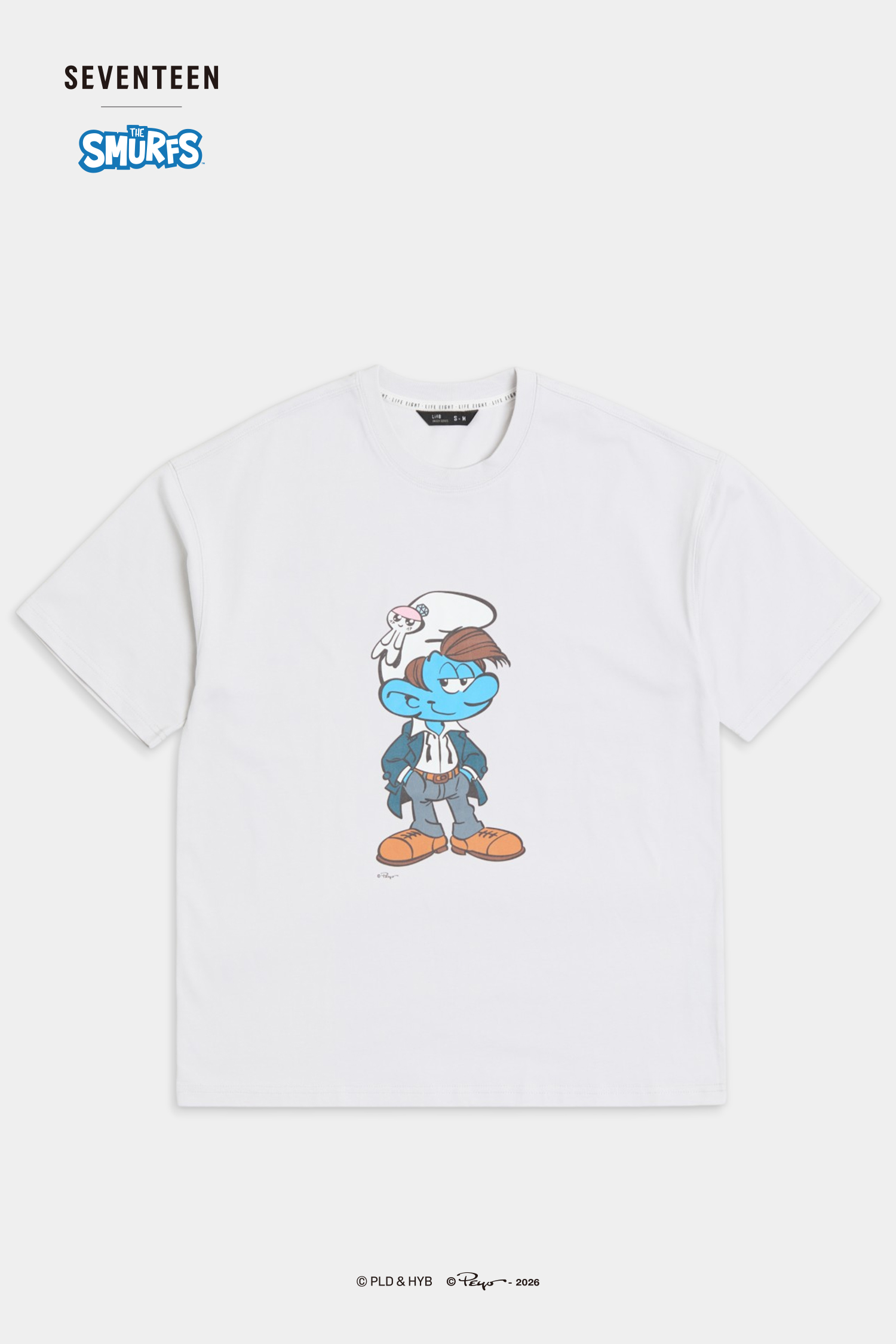 SEVENTEEN│THE SMURFS MINGYU款短袖上衣