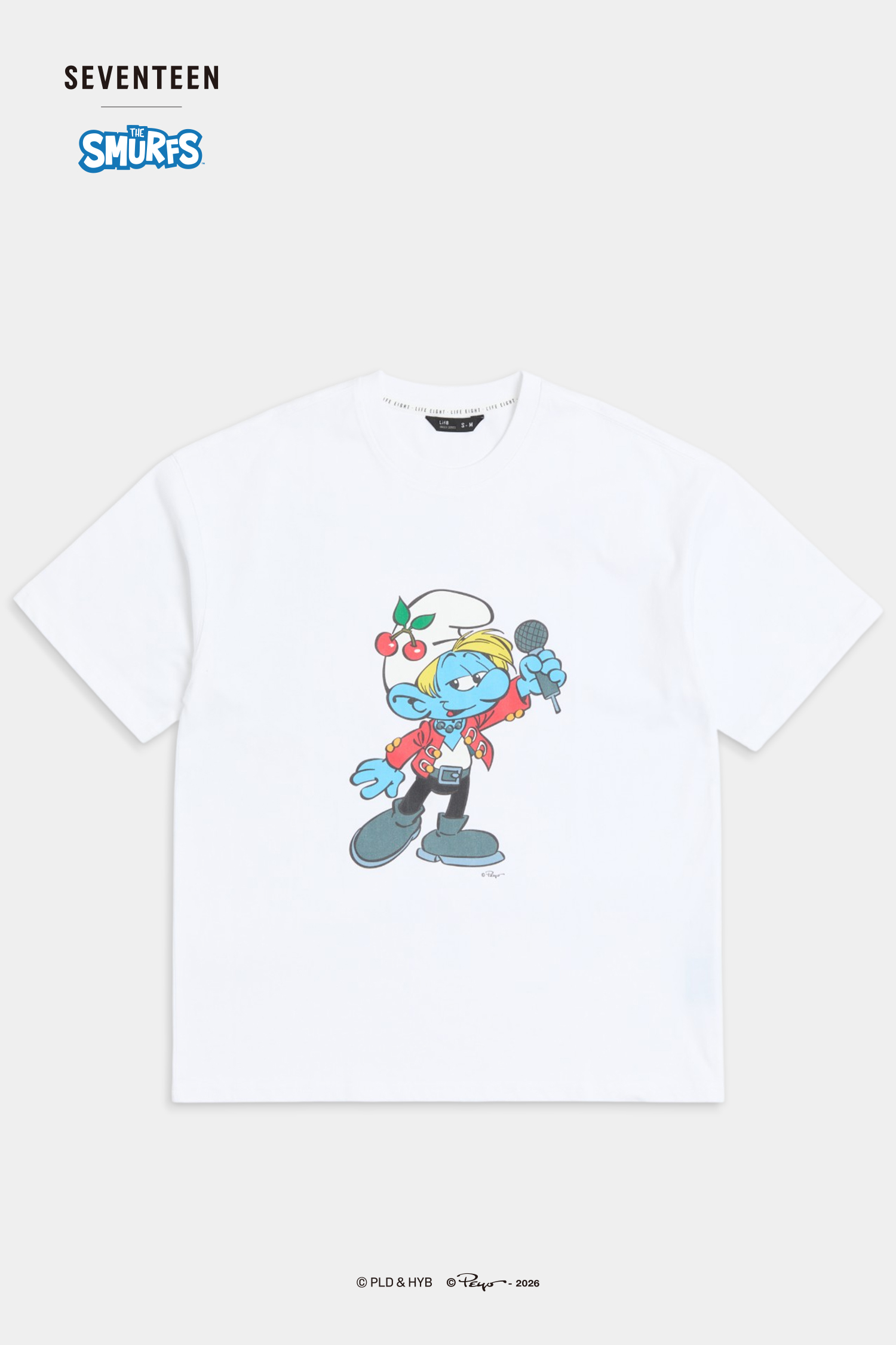 SEVENTEEN│THE SMURFS S.COUPS款短袖上衣