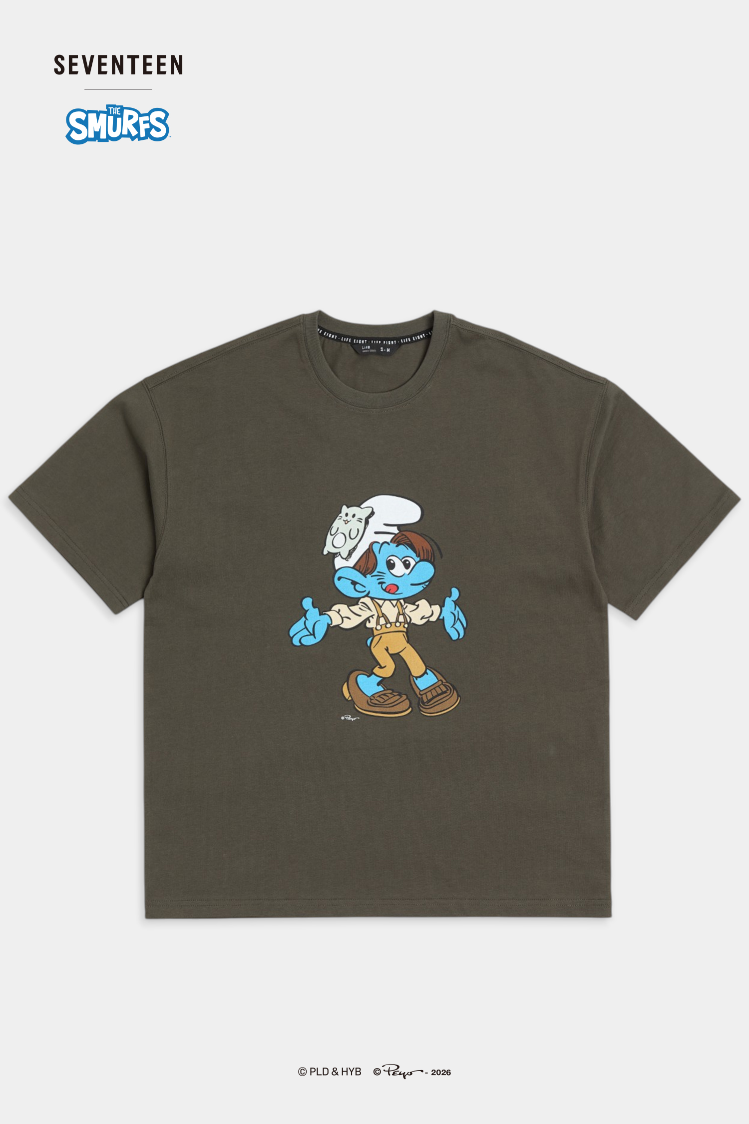 SEVENTEEN│THE SMURFS JUN款短袖上衣